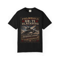 SR-71 Blackbird Palmdale Aviation Poster T-Shirt | Still the Reigning Champ