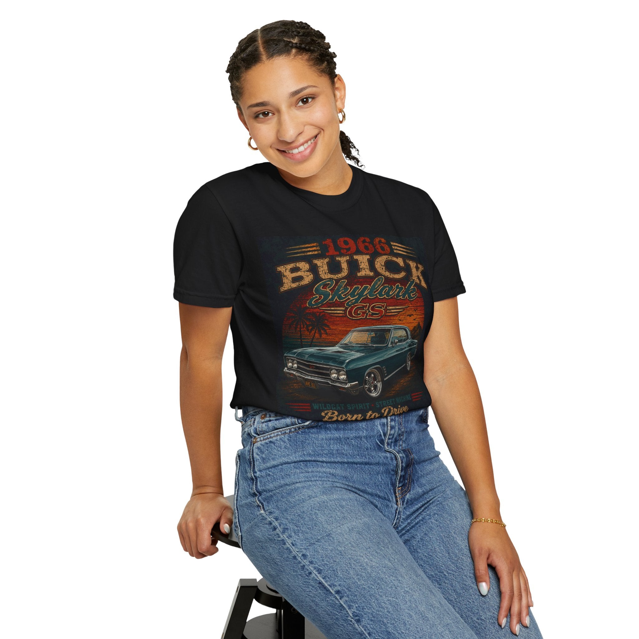 1966 Buick Skylark Car Tee | Born to Drive, Classic Muscle Shirt