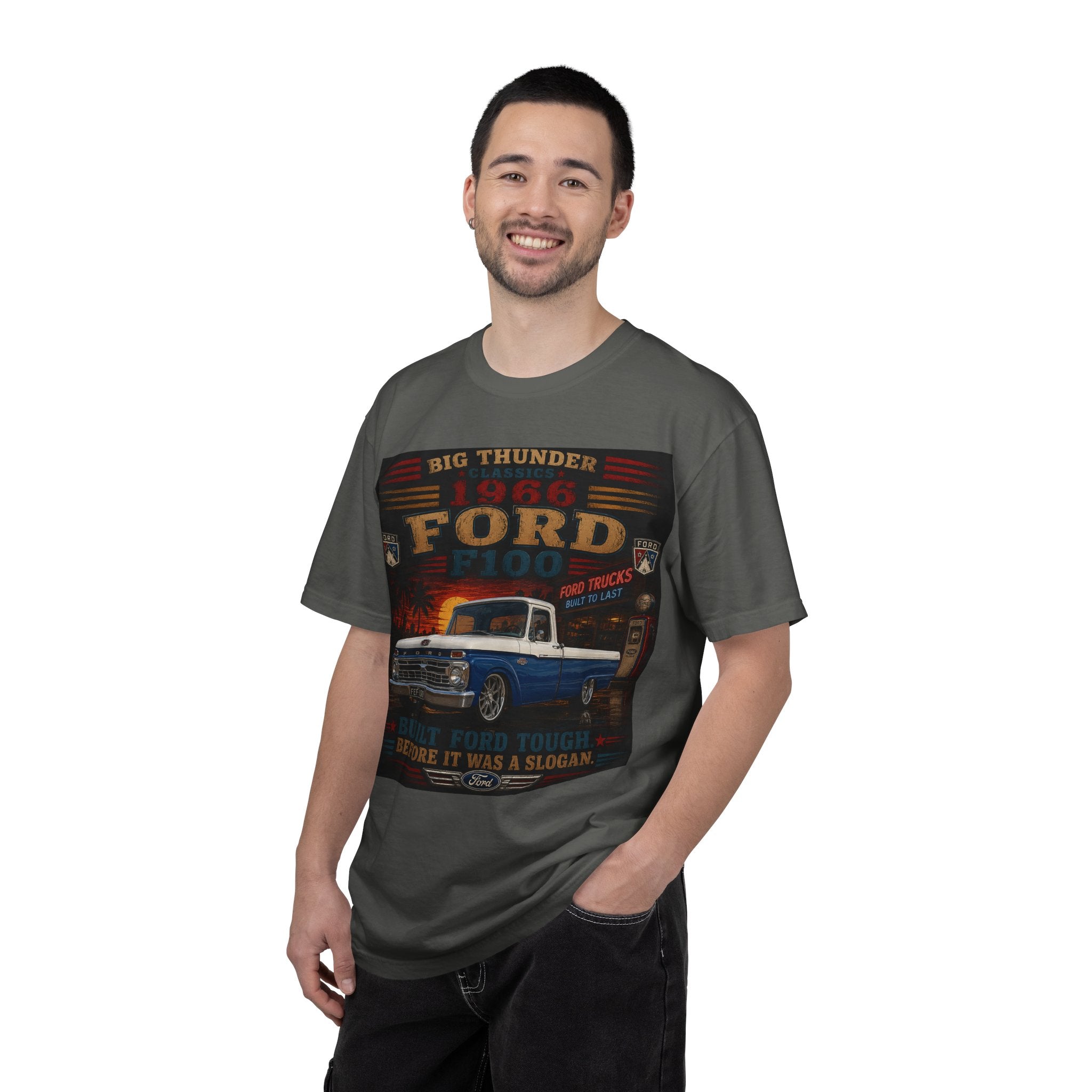 1966 Ford F100 Truck T-Shirt | Vintage Big Thunder Pickup Tee