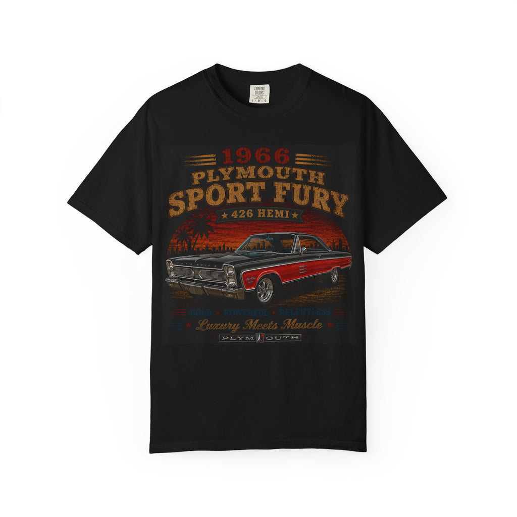 1966 Plymouth Sport Fury 426 Hemi T-Shirt | Vintage Muscle Car Tee