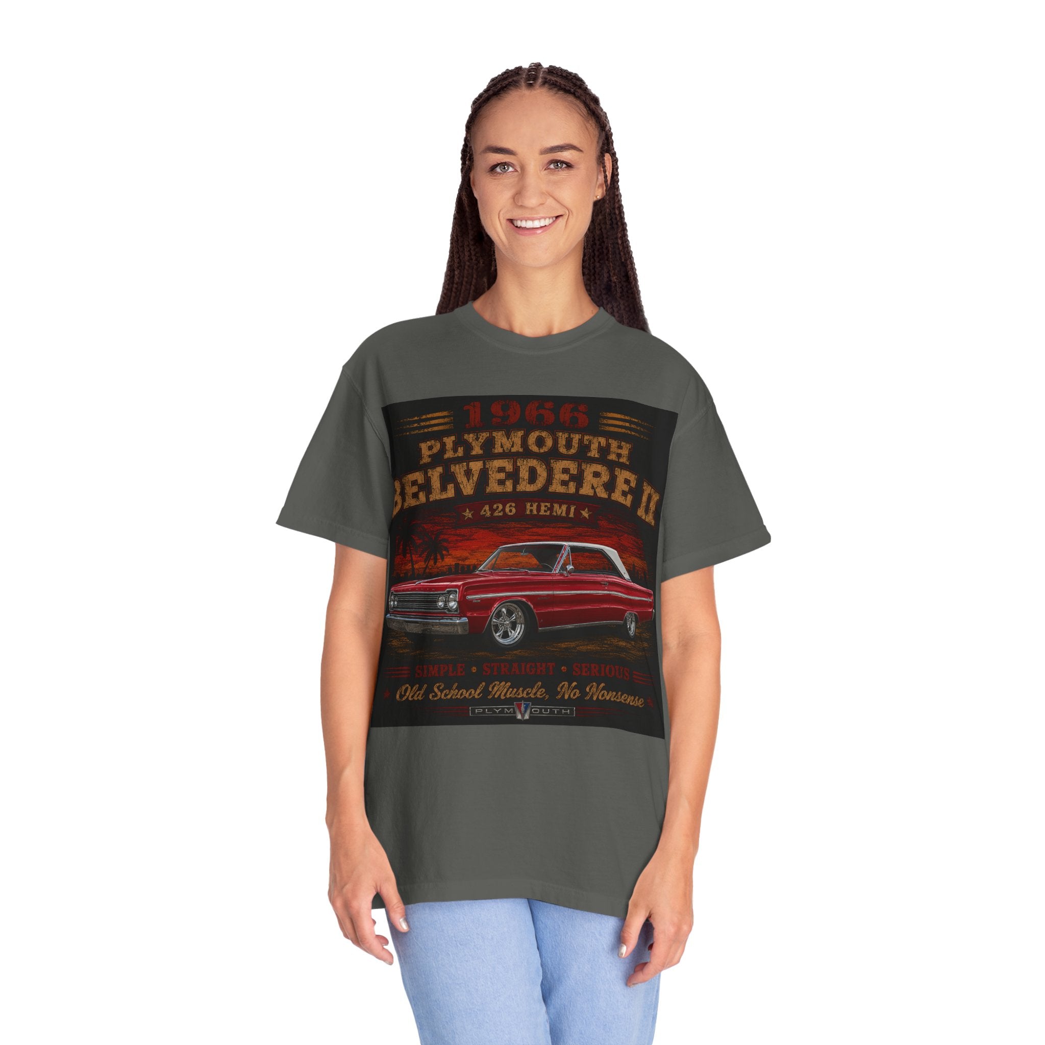 1969 Plymouth Belvedere II T-shirt | Vintage Muscle Car 426 Hemi