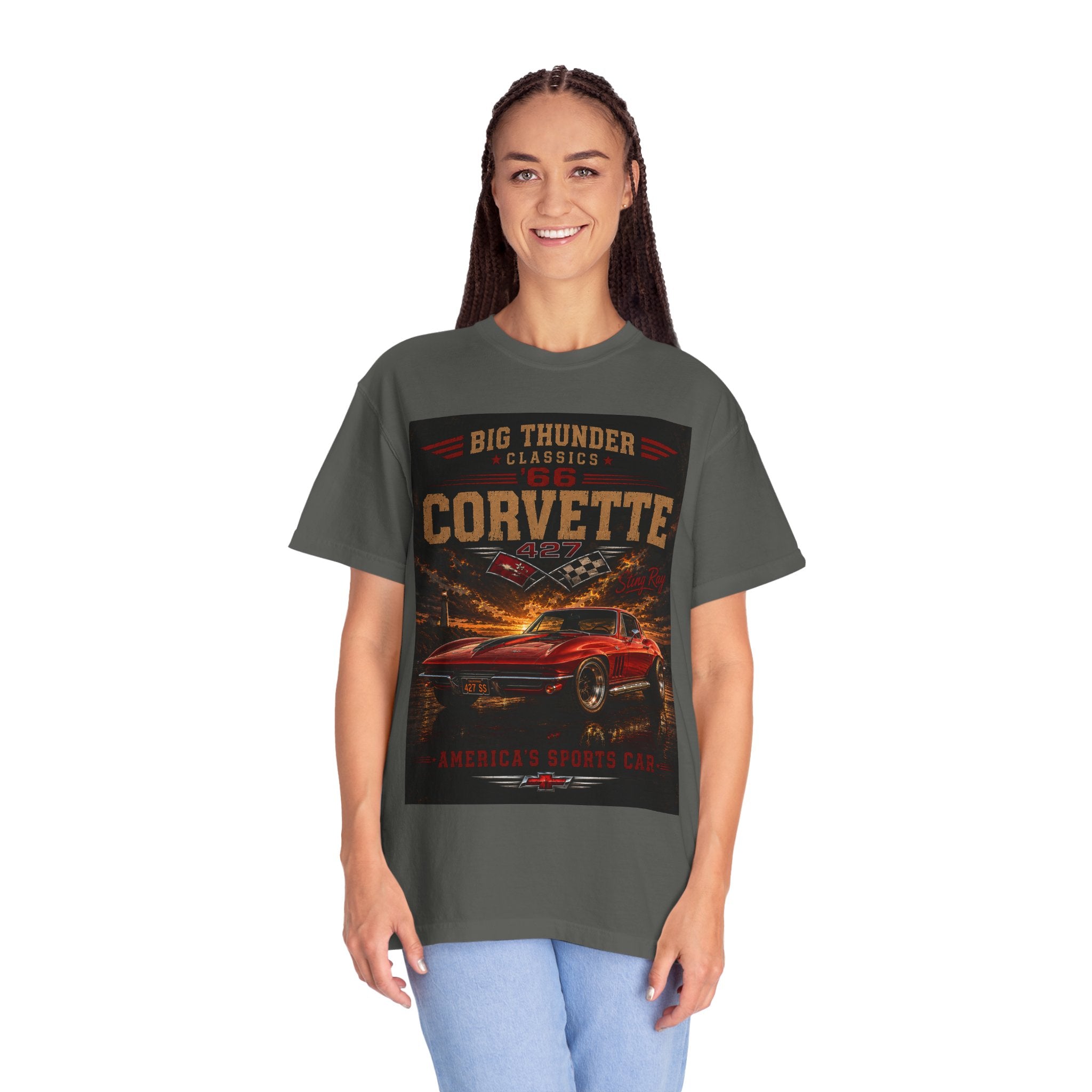 1966 Corvette 427 Sting Ray Shirt | Classic Muscle Car Tee | Big Thunder Classics | Comfort Colors