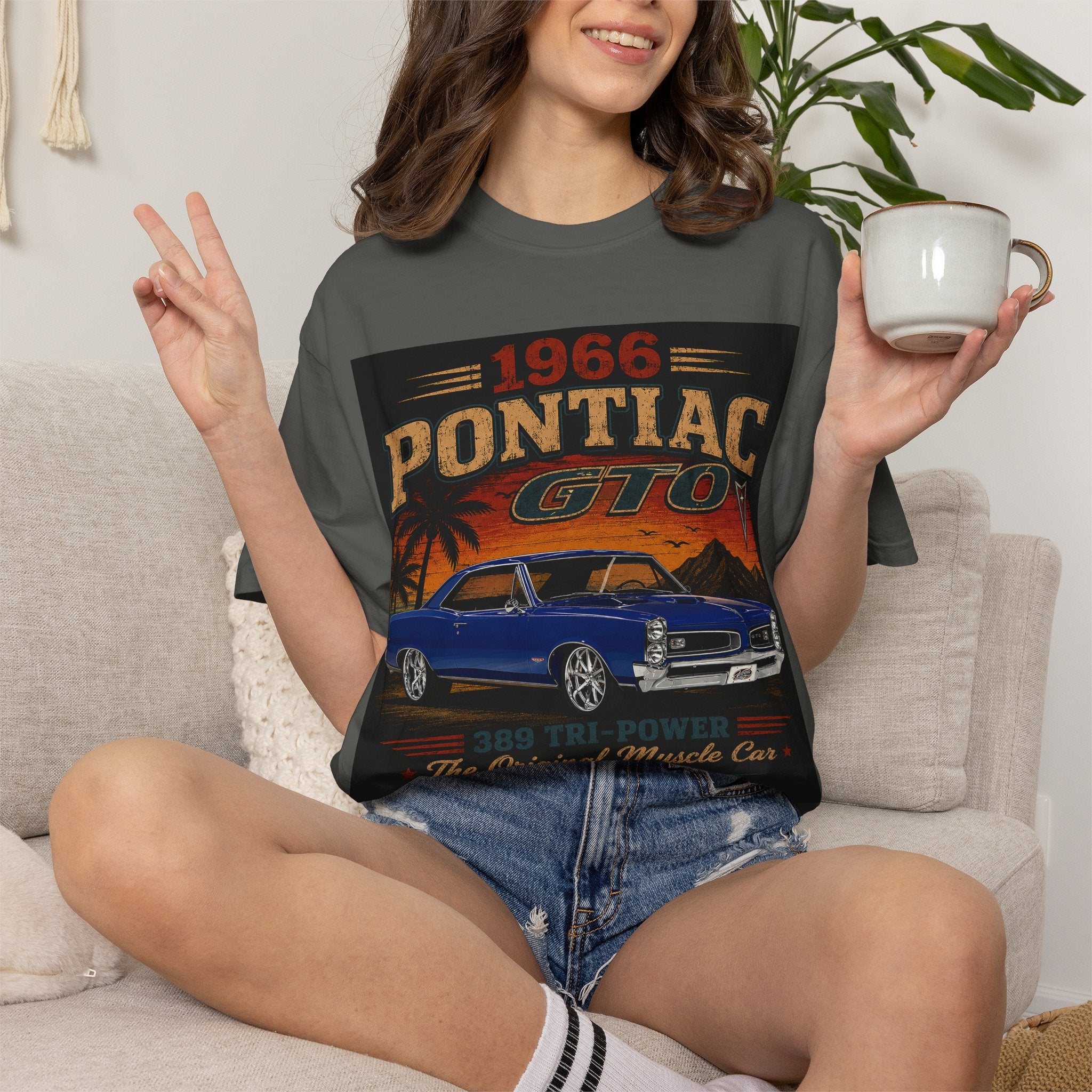 1966 Pontiac GTO Shirt | Classic Muscle Car Tee | Vintage GTO Graphic | Comfort Colors