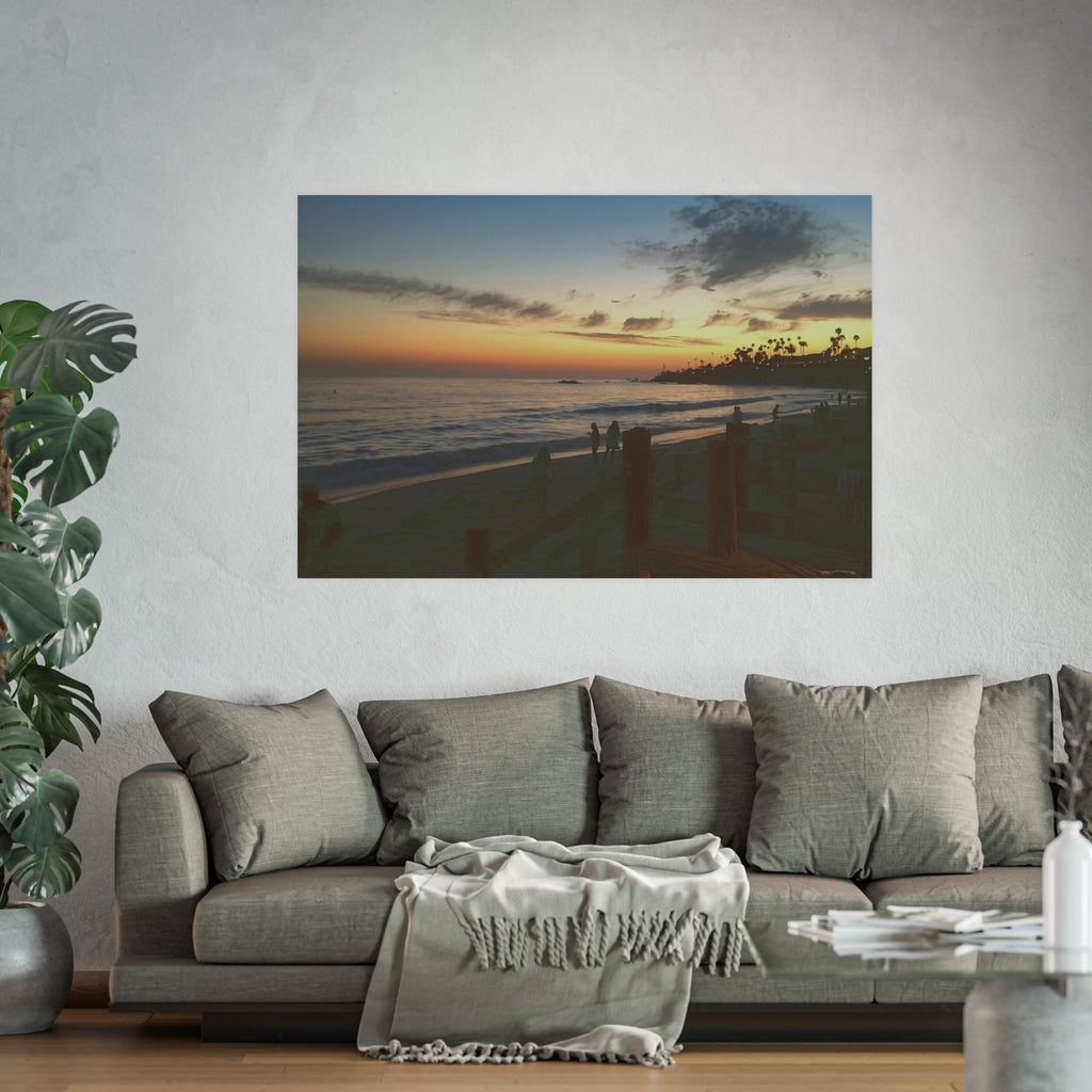 Laguna Beach Sunset - Coastal Sunset Beach Scene Poster