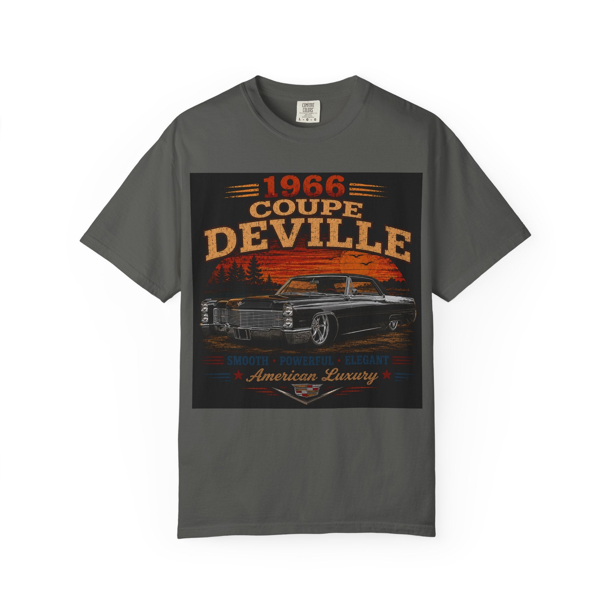 1966 Coupe DeVille T-shirt | Vintage Cadillac American Luxury Car Tee