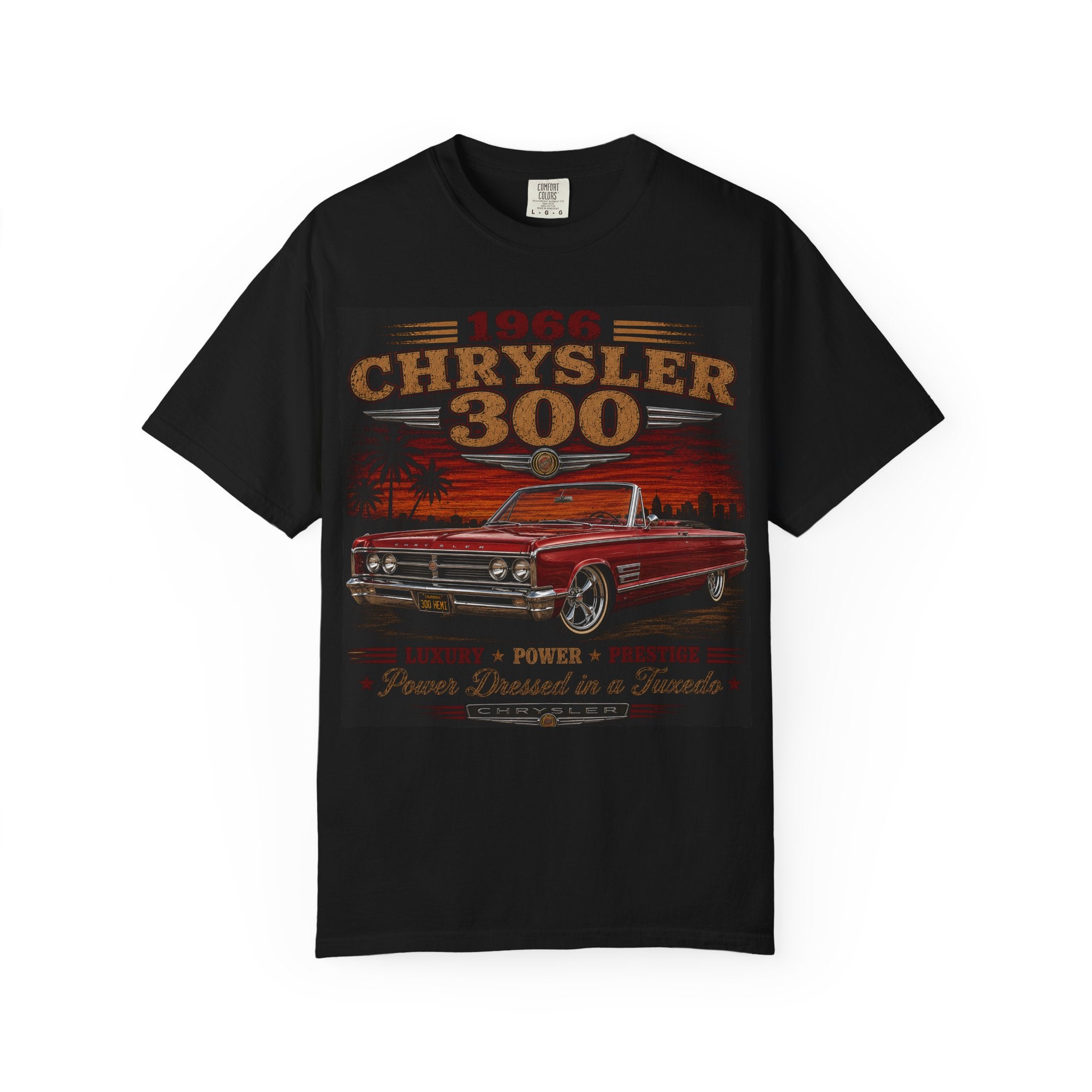 1968 Chrysler 300 Classic Car T-Shirt | Vintage Muscle Car Tee