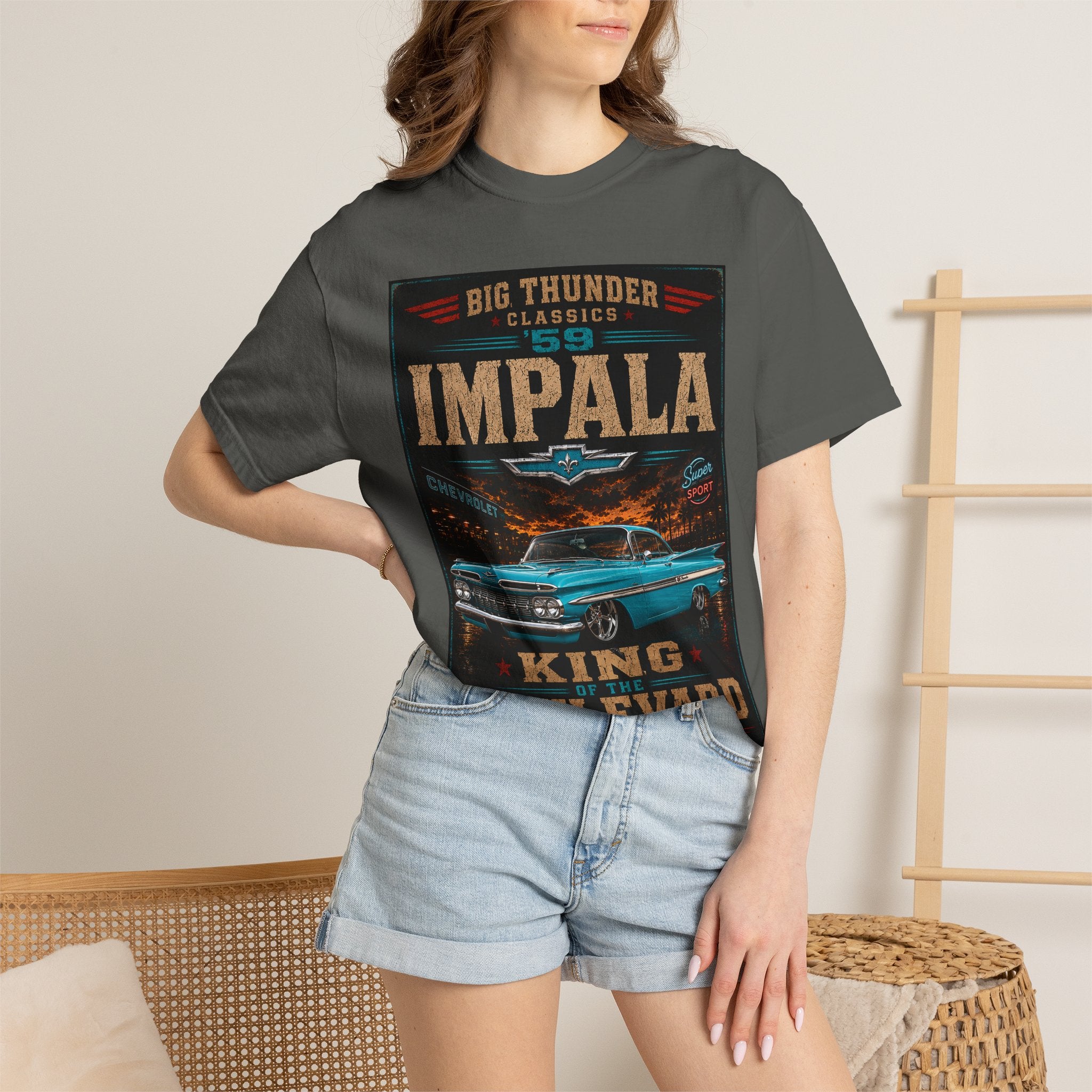 1959 Impala Classic Car T-Shirt | King Boulevard Vintage Muscle Tee