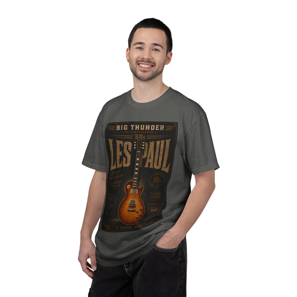 Les Paul Guitar Poster T-Shirt | Vintage Electric Guitar Graphic