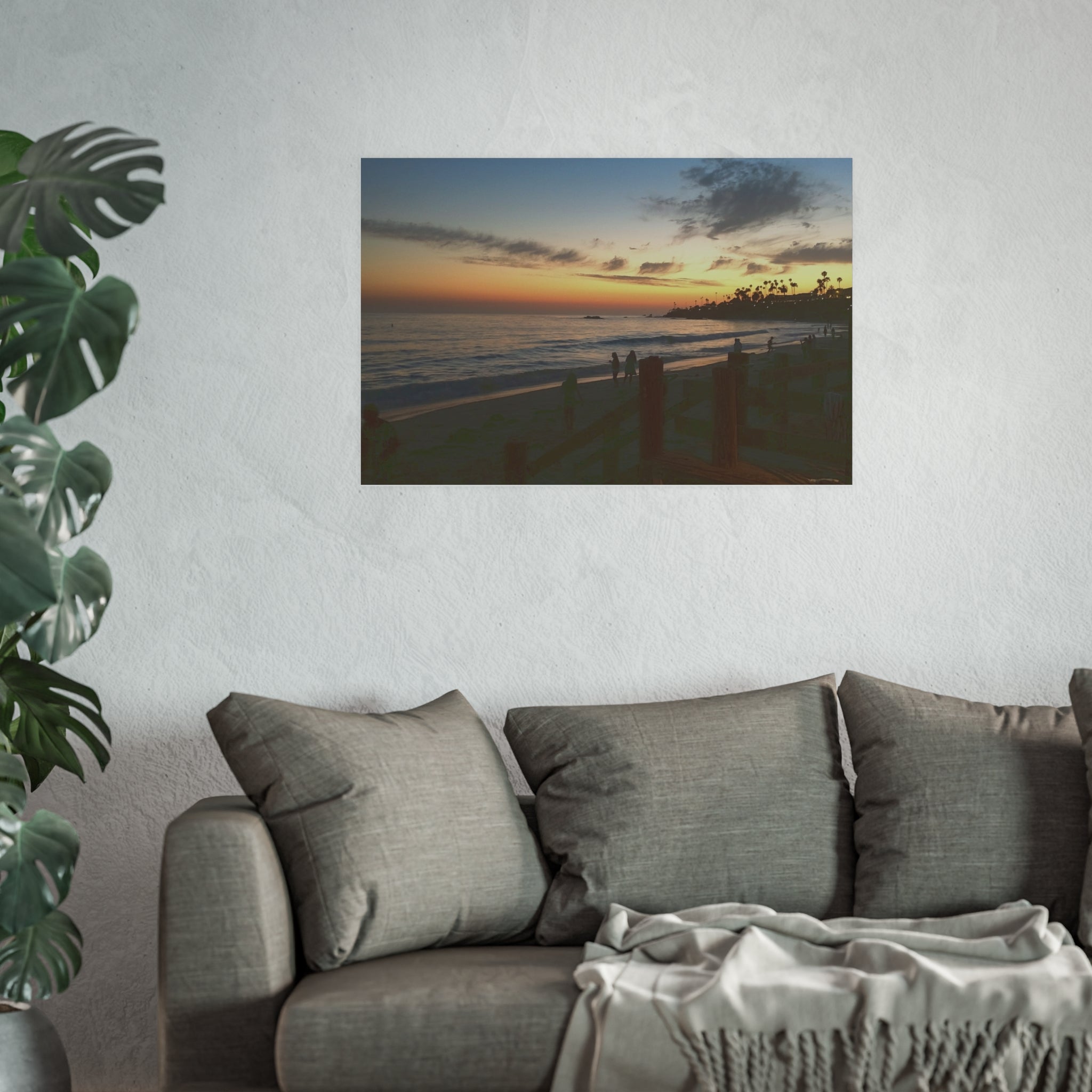 Laguna Beach Sunset - Coastal Sunset Beach Scene Poster