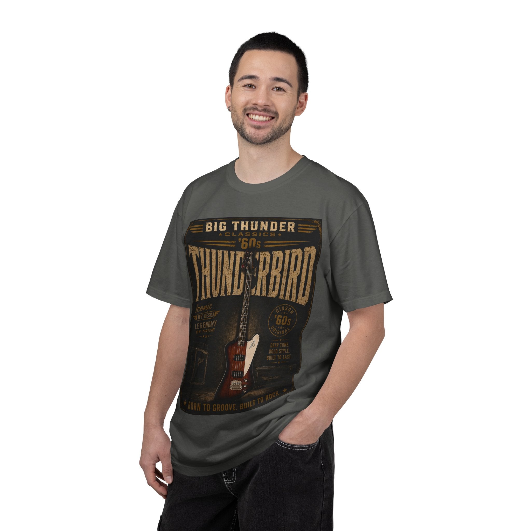 Thunderbird 60s Vintage Electric Guitar T-shirt | Retro Rock Band Tee