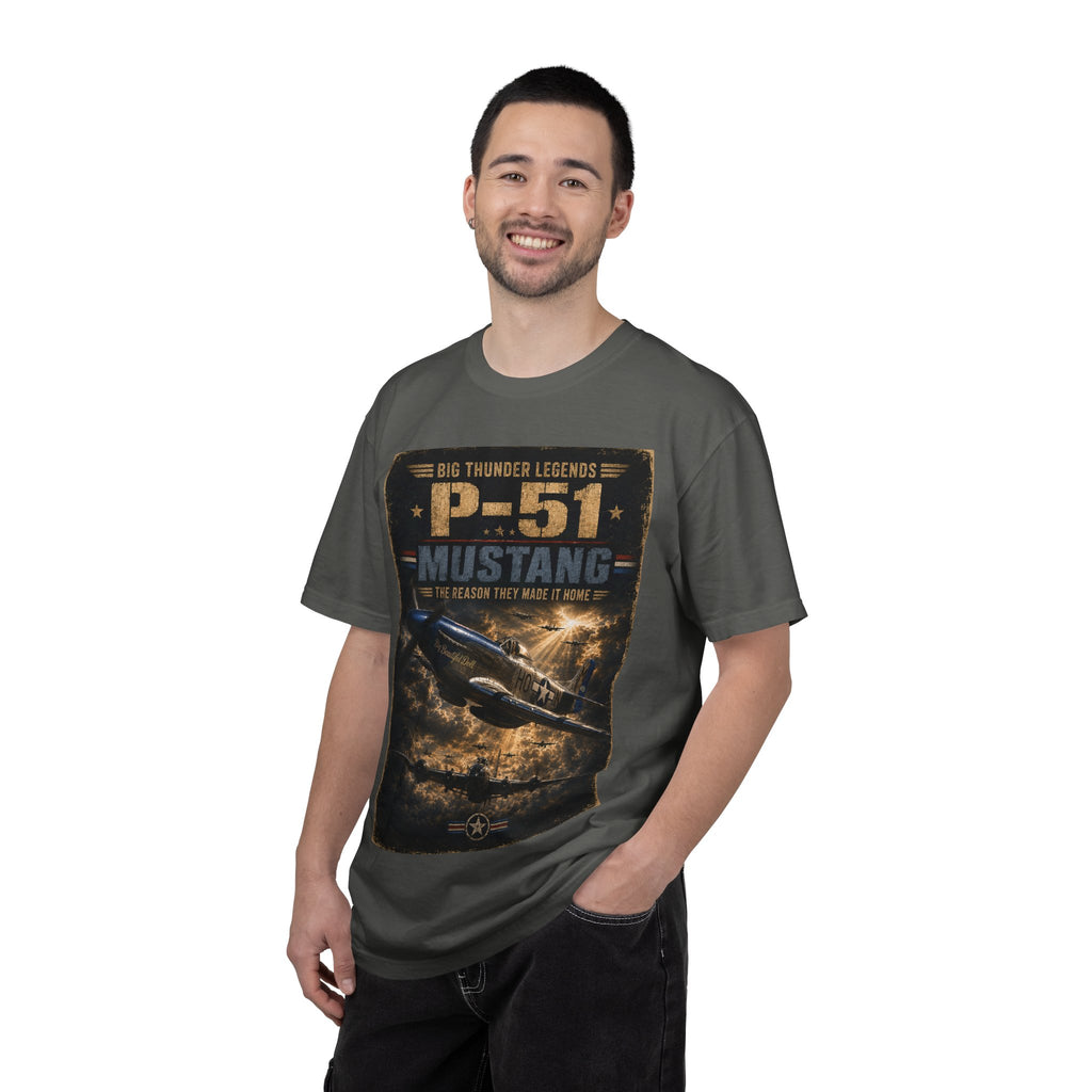 P-51 Mustang Vintage Warplane T-Shirt | Big Thunder Legends