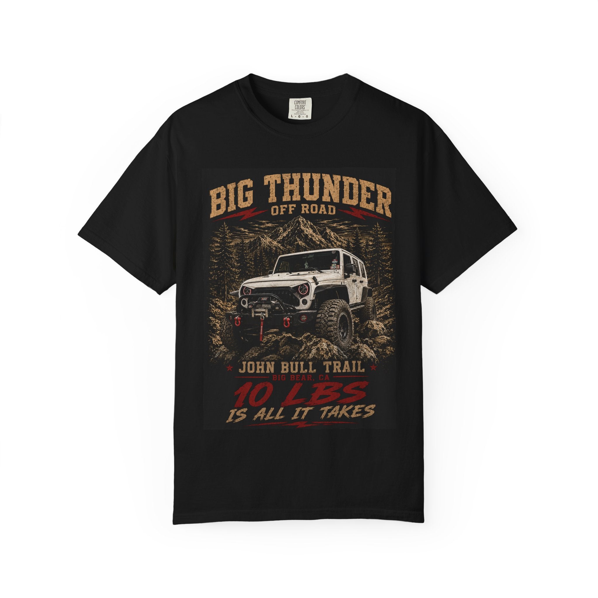 Big Thunder Off Road Jeep Graphic T-Shirt | Offroad Adventure Tee