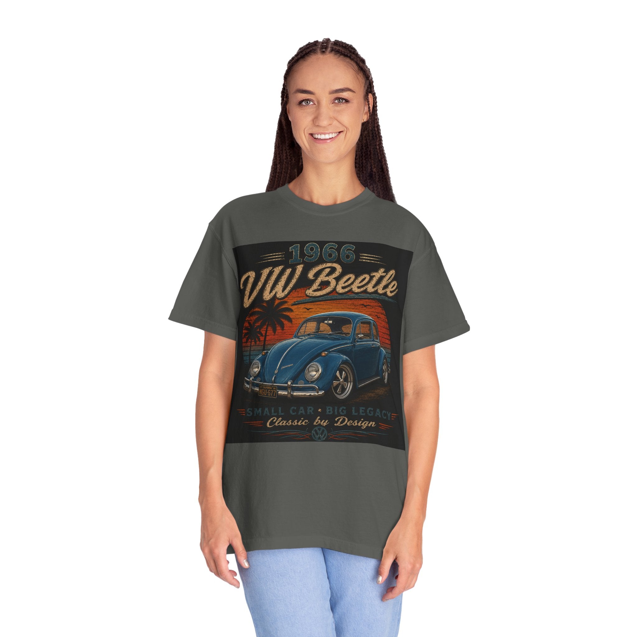 1966 VW Beetle T-Shirt | Classic Volkswagen Bug Tee | Vintage Air-Cooled Beetle Shirt | Big Thunder Classics