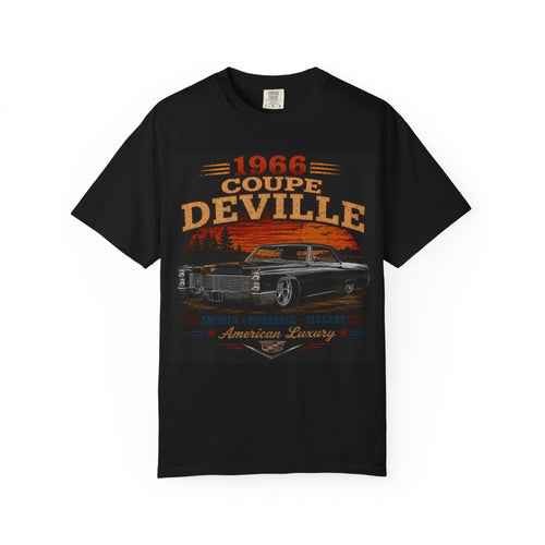 1966 Coupe DeVille T-shirt | Vintage Cadillac American Luxury Car Tee
