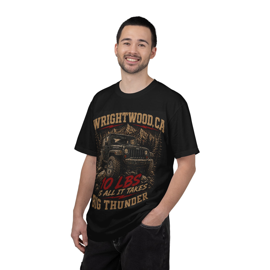 Wrightwood CA Off-Road Jeep Design T-Shirt | Big Thunder 10 lbs