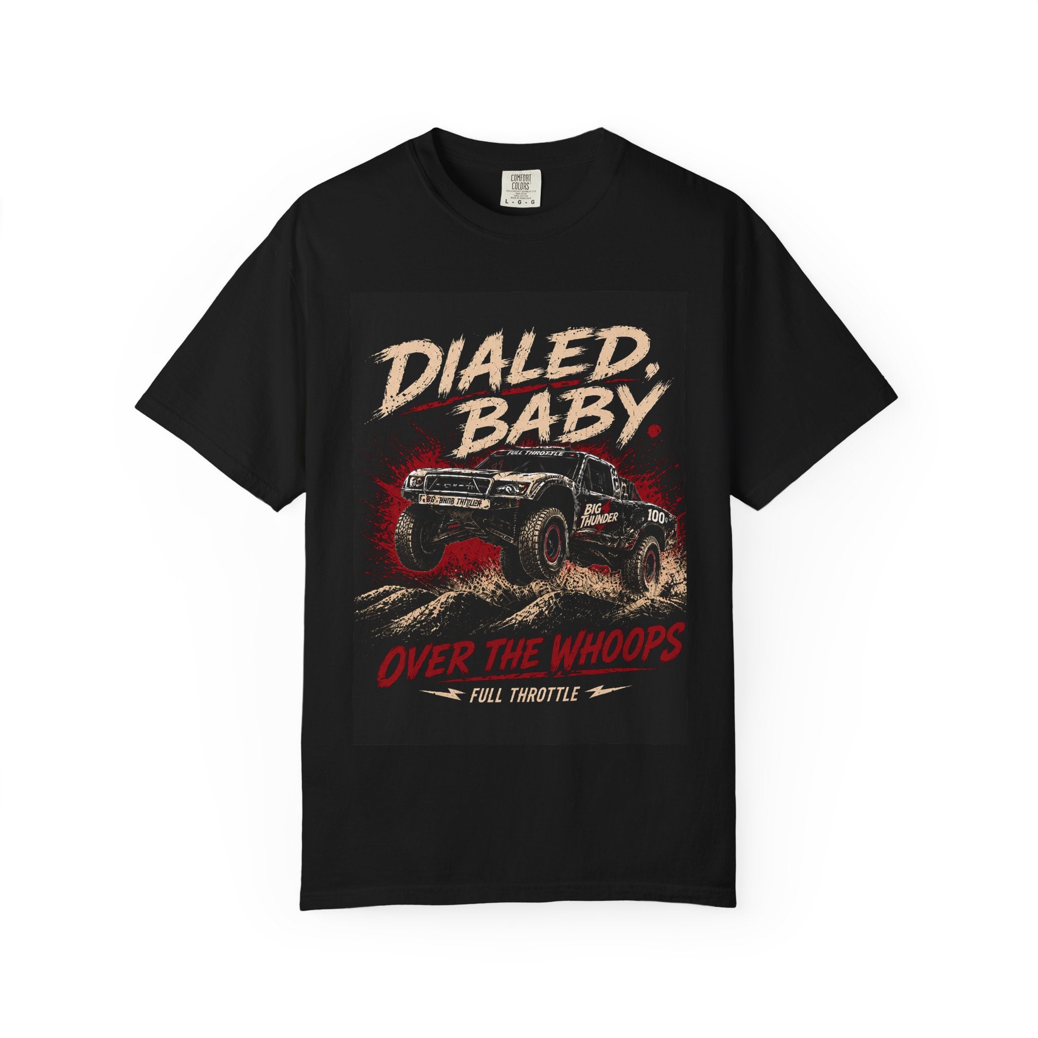 Dialed Baby Off-Road Truck T-Shirt | Over the Whoops Vintage Racing Tee
