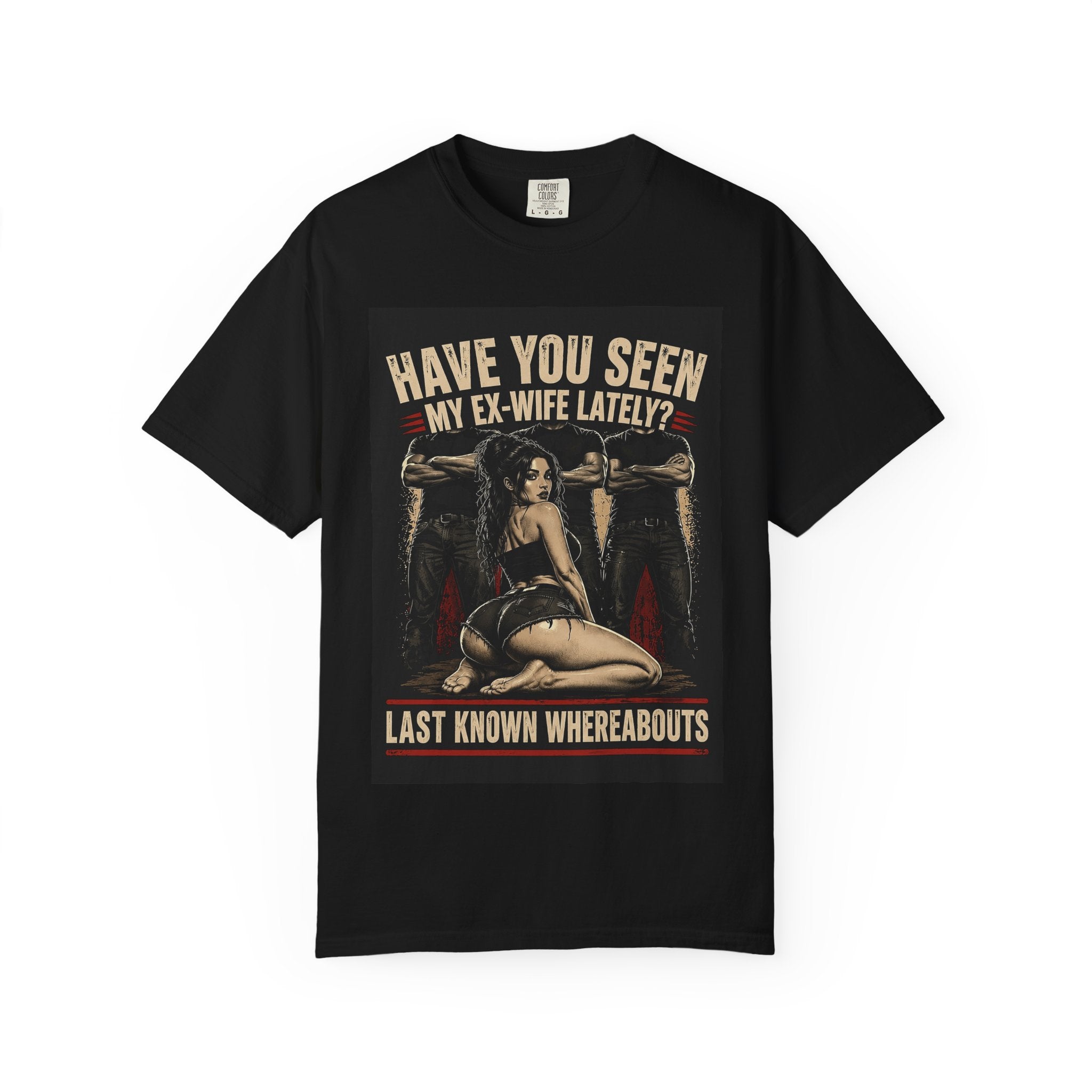 Have You Seen My Ex-Wife Lately T-shirt | Pinup Woman, Retro Wanted Poster