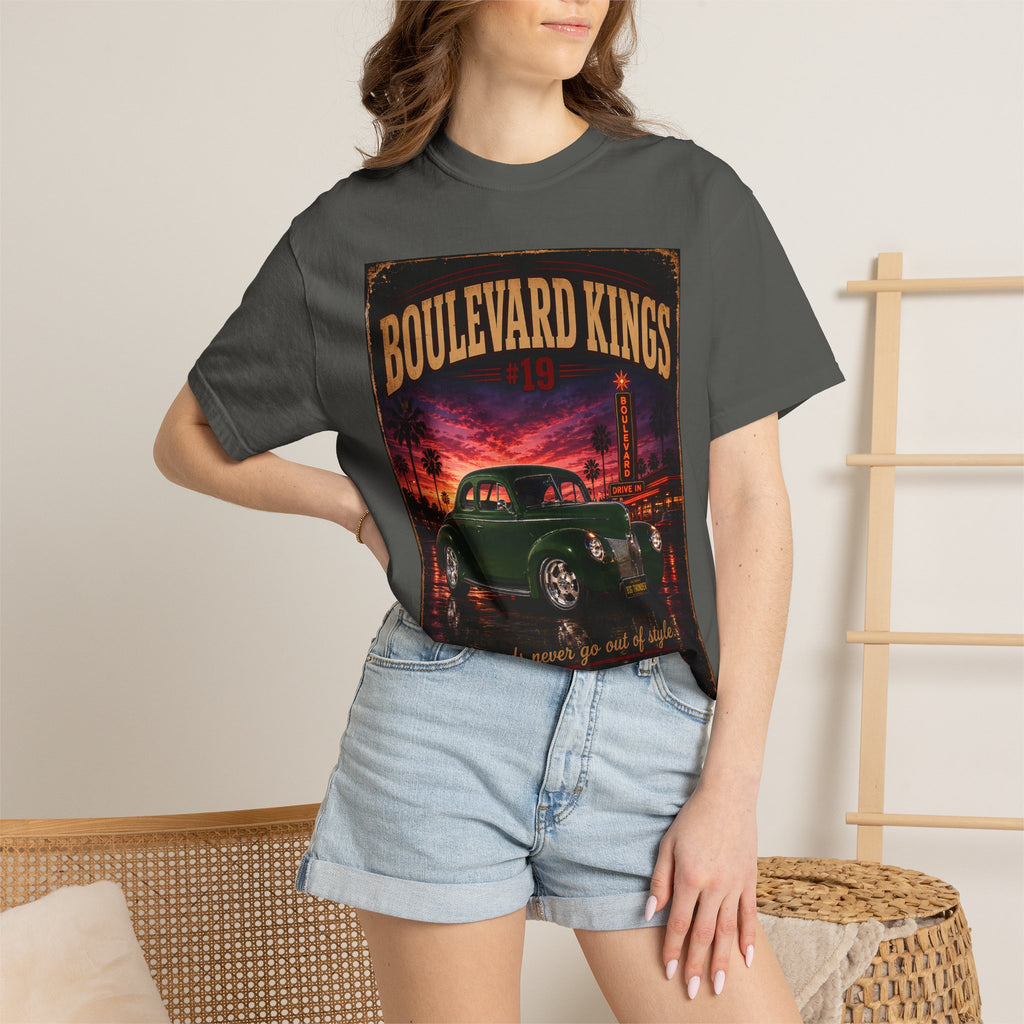 classic car shirt, muscle car shirt, lowrider shirt, car guy shirt, car dad gift, retro car shirt, race car shirt, boulevard kings #19