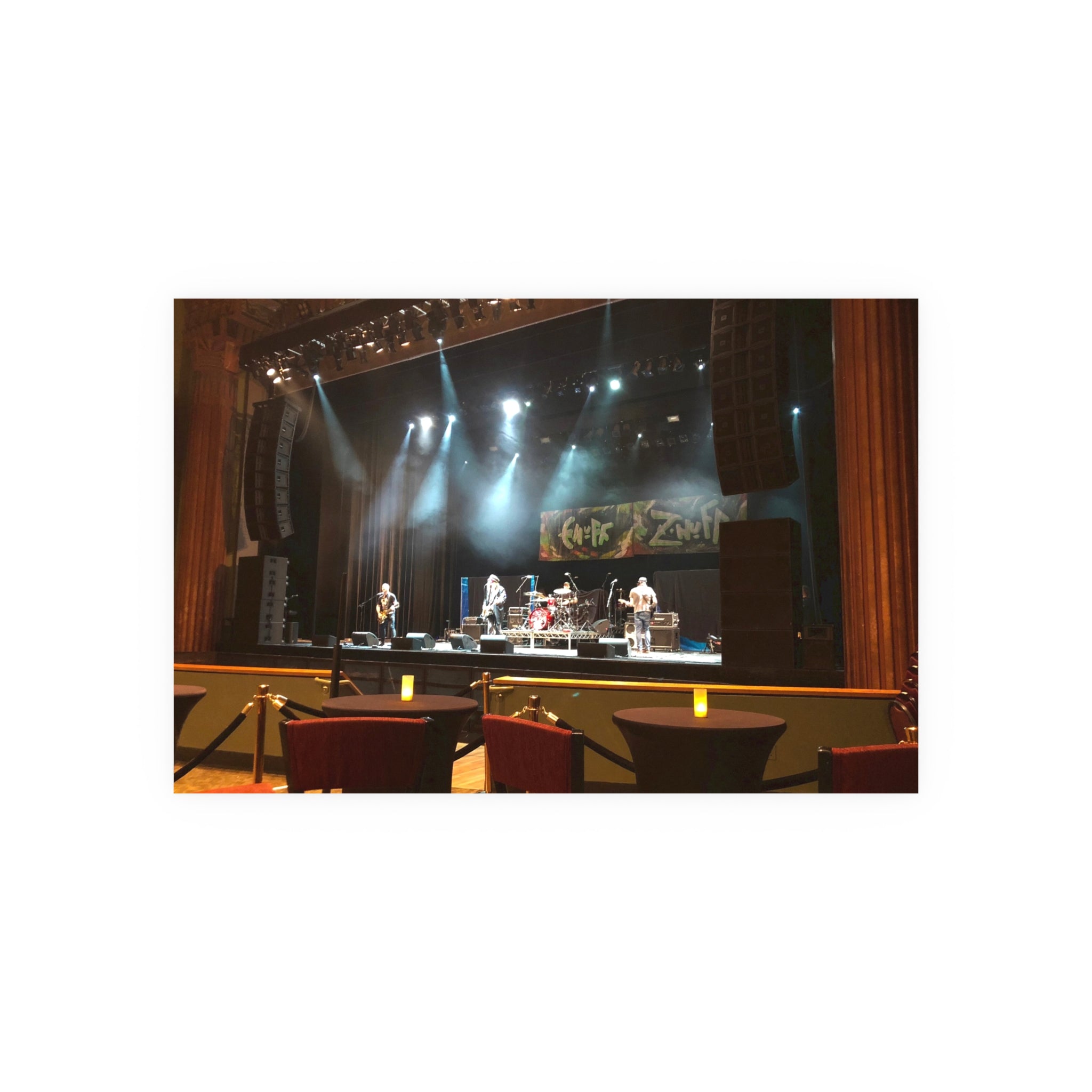 Enuf Z'Nuf at the Wiltern Theatre sound check - Signed Fine Art Print