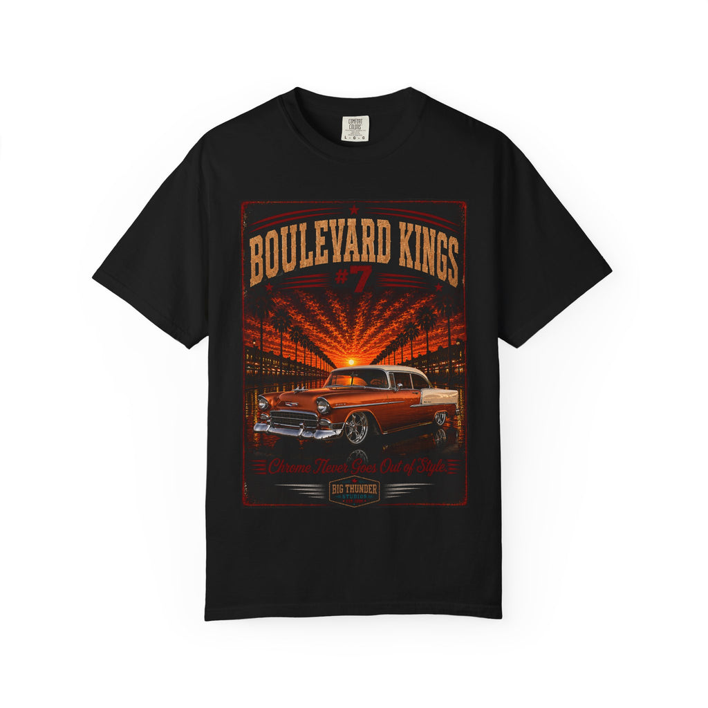 classic car shirt, muscle car shirt, lowrider shirt, car guy shirt, car dad gift, retro car shirt, race car shirt, boulevard kings #7