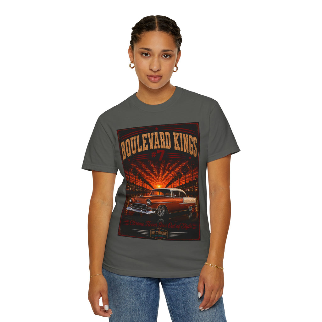 classic car shirt, muscle car shirt, lowrider shirt, car guy shirt, car dad gift, retro car shirt, race car shirt, boulevard kings #7
