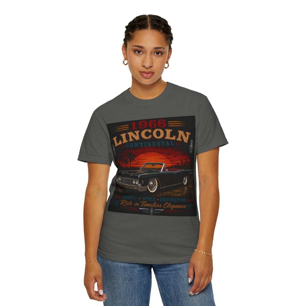1966 Lincoln Continental Classic Car T-shirt | Vintage Auto Graphic