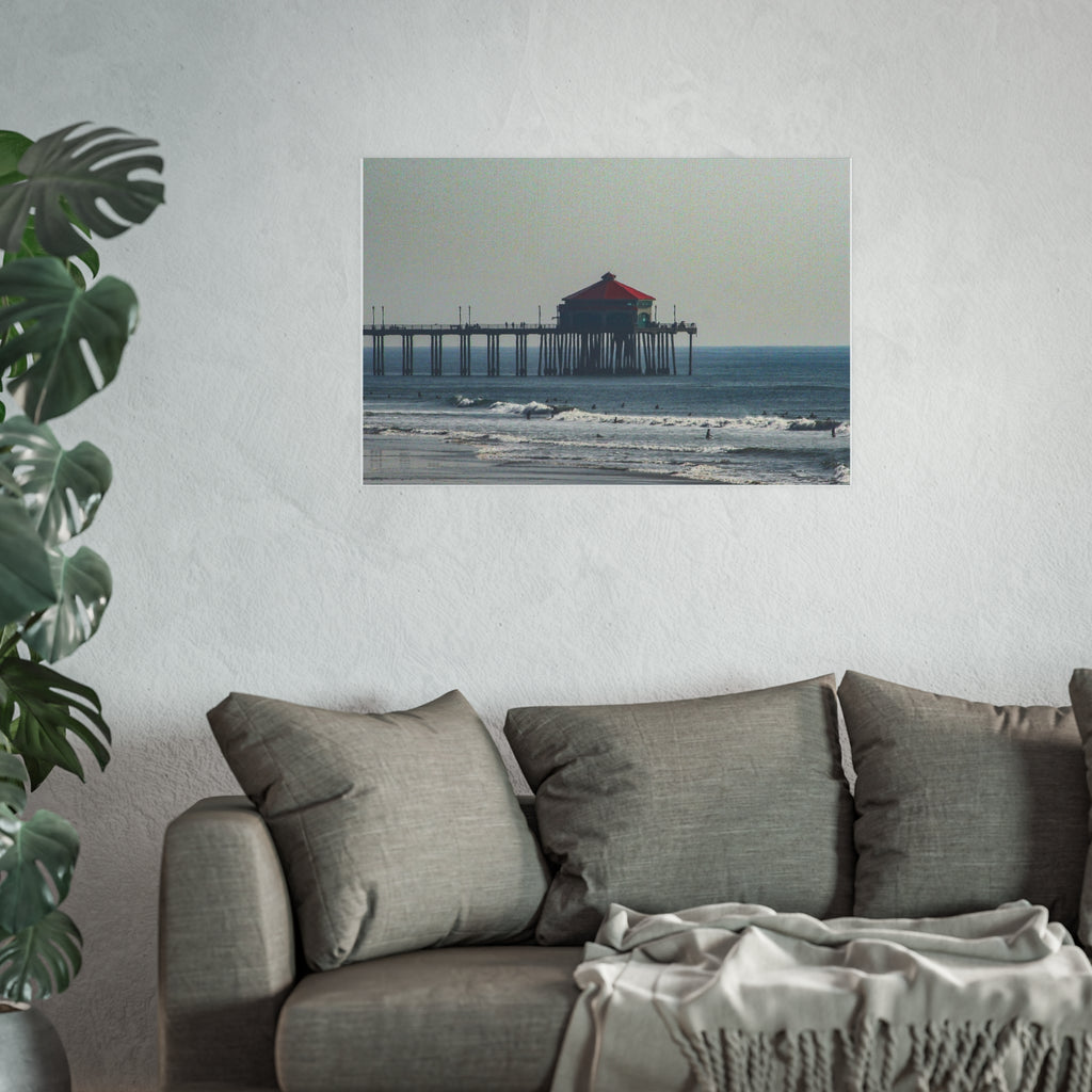 Huntington Beach Pier Photography Print - California Coastal Wall Art