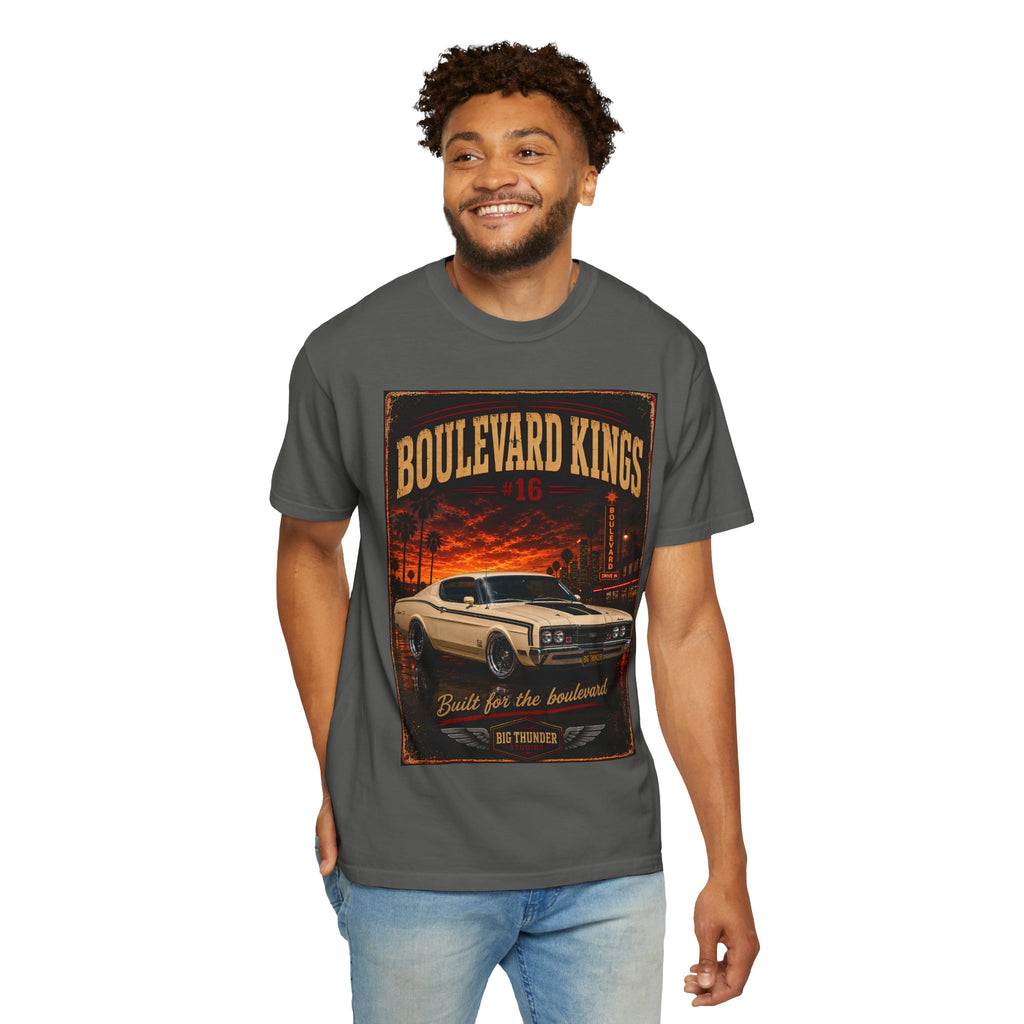 classic car shirt, muscle car shirt, lowrider shirt, car guy shirt, car dad gift, retro car shirt, race car shirt, boulevard kings #16