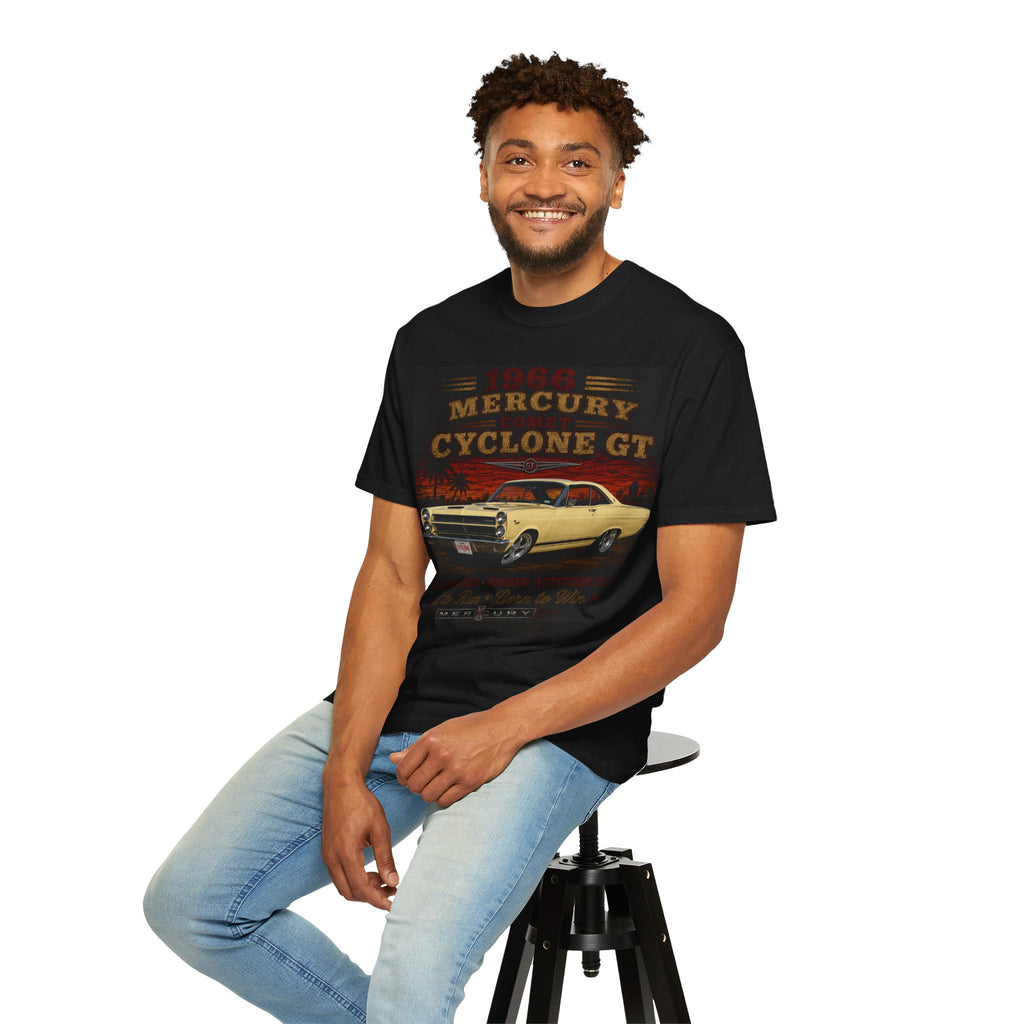1968 Mercury Cyclone GT Vintage Car T-Shirt | Classic Muscle Car Graphic
