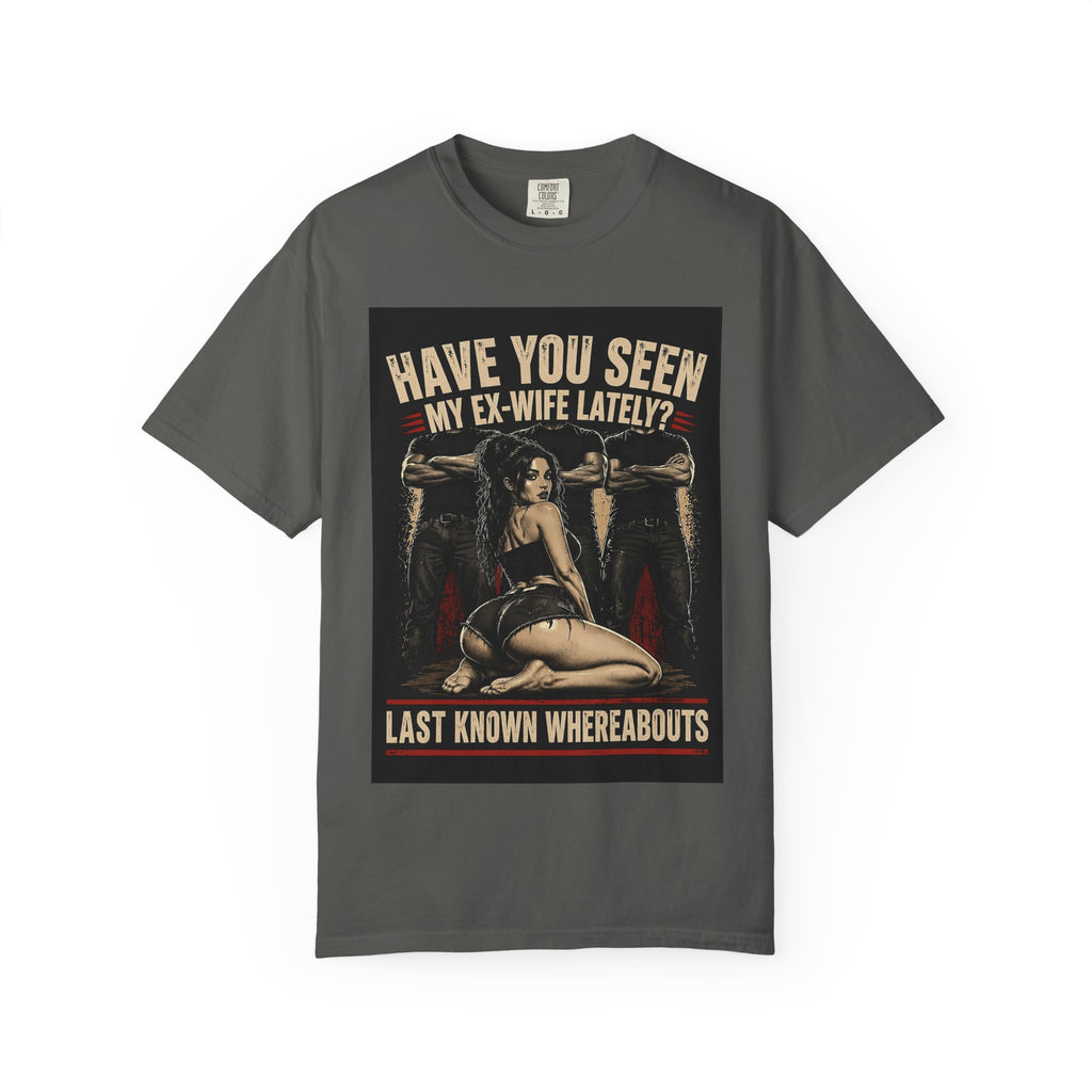 Have You Seen My Ex-Wife Lately T-shirt | Pinup Woman, Retro Wanted Poster