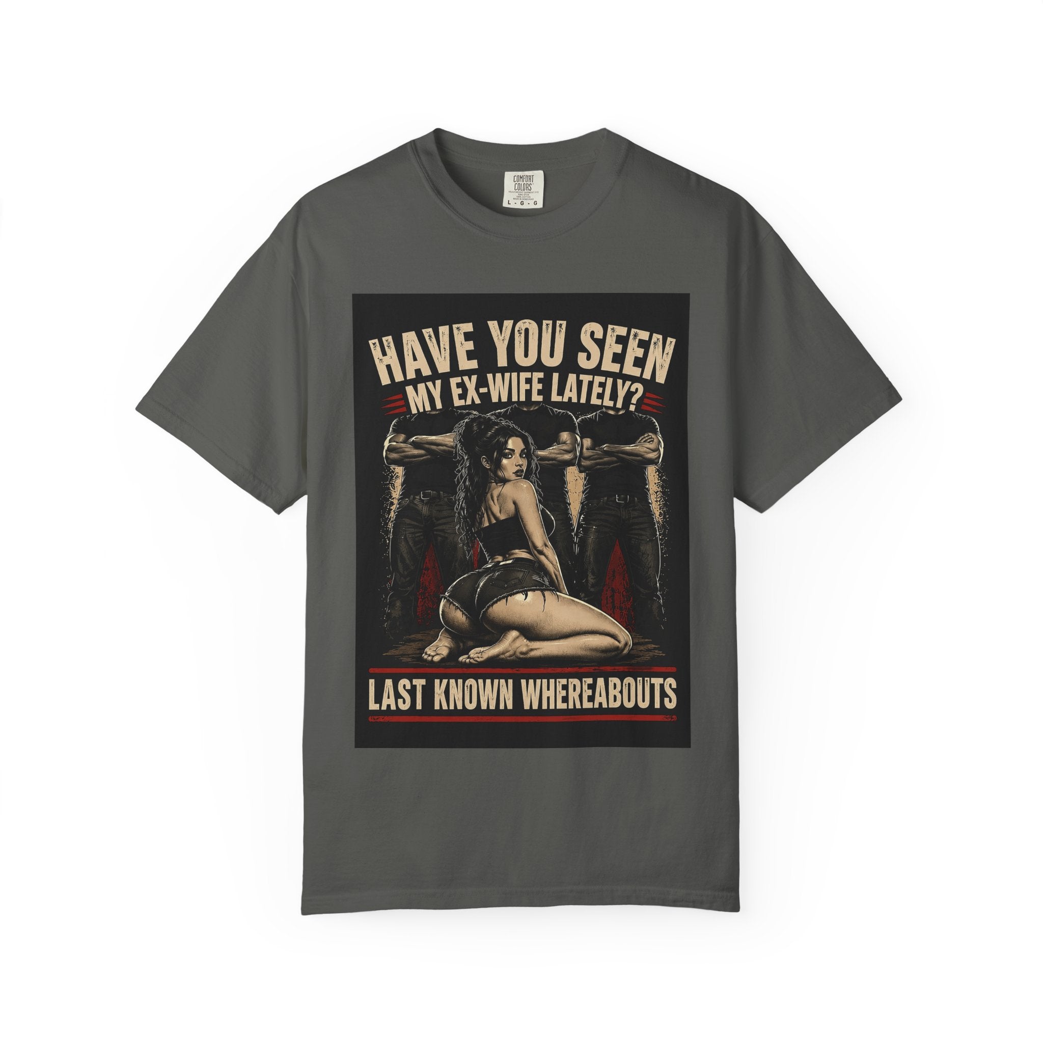 Have You Seen My Ex-Wife Lately T-shirt | Pinup Woman, Retro Wanted Poster