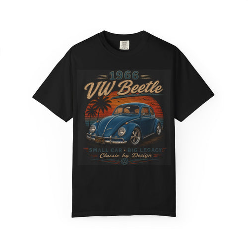 1966 VW Beetle T-Shirt | Classic Volkswagen Bug Tee | Vintage Air-Cooled Beetle Shirt | Big Thunder Classics