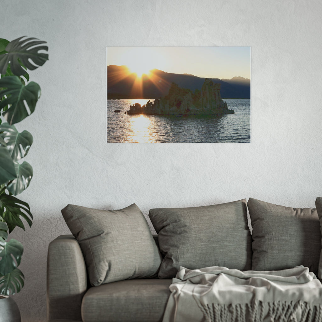 Mono Lake Sunset - Tufa Towers Landscape Photography Print - Eastern Sierra Wall Art