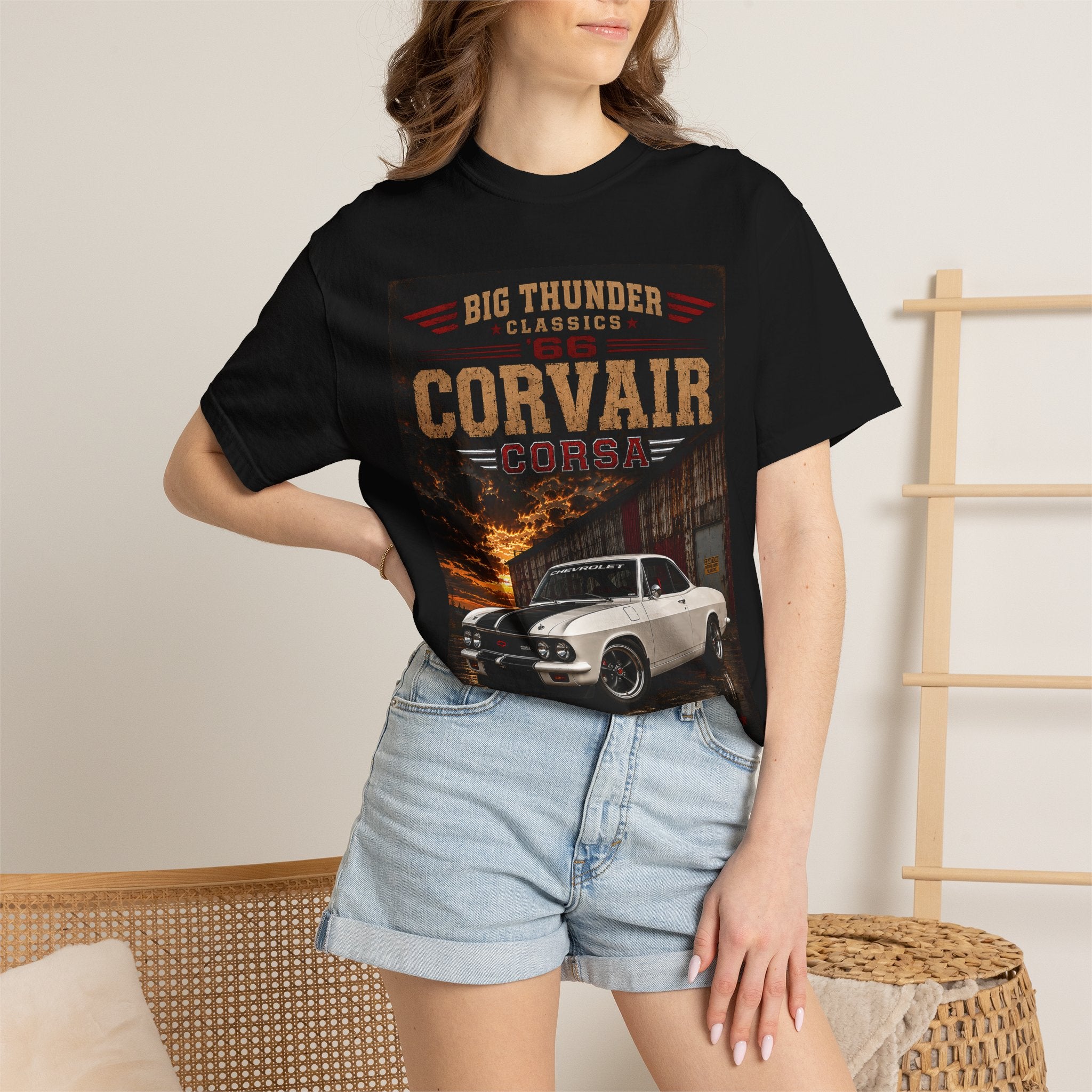 Corvair Classic Car Poster T-Shirt | Big Thunder Classics, Vintage Muscle