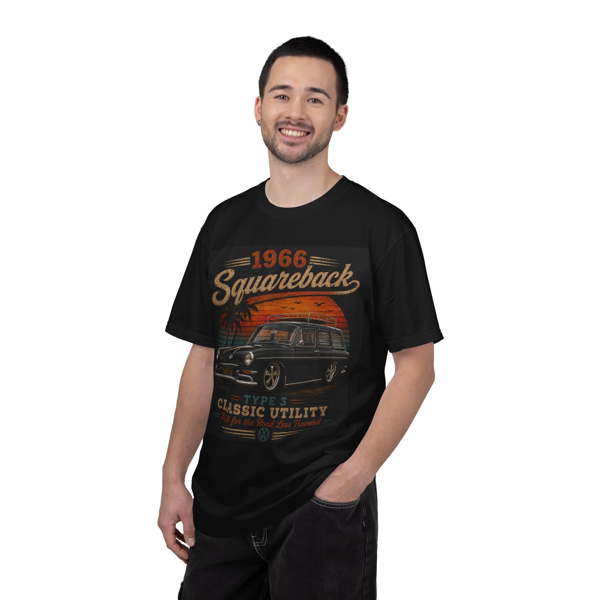 1966 Squareback Classic Utility T-shirt | Vintage VW Type 3 Car Tee