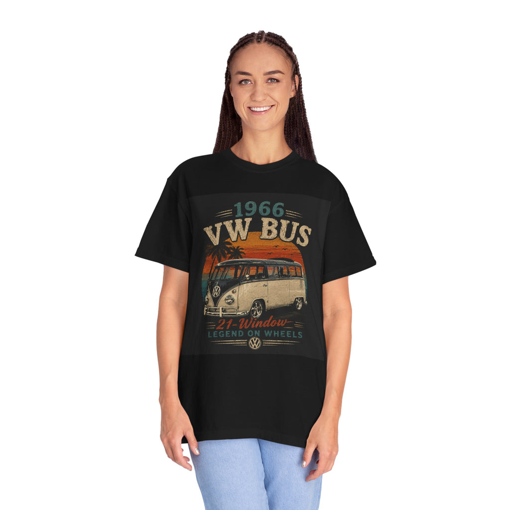 1966 VW Bus Graphic T-Shirt | 21-Window Legend on Wheels