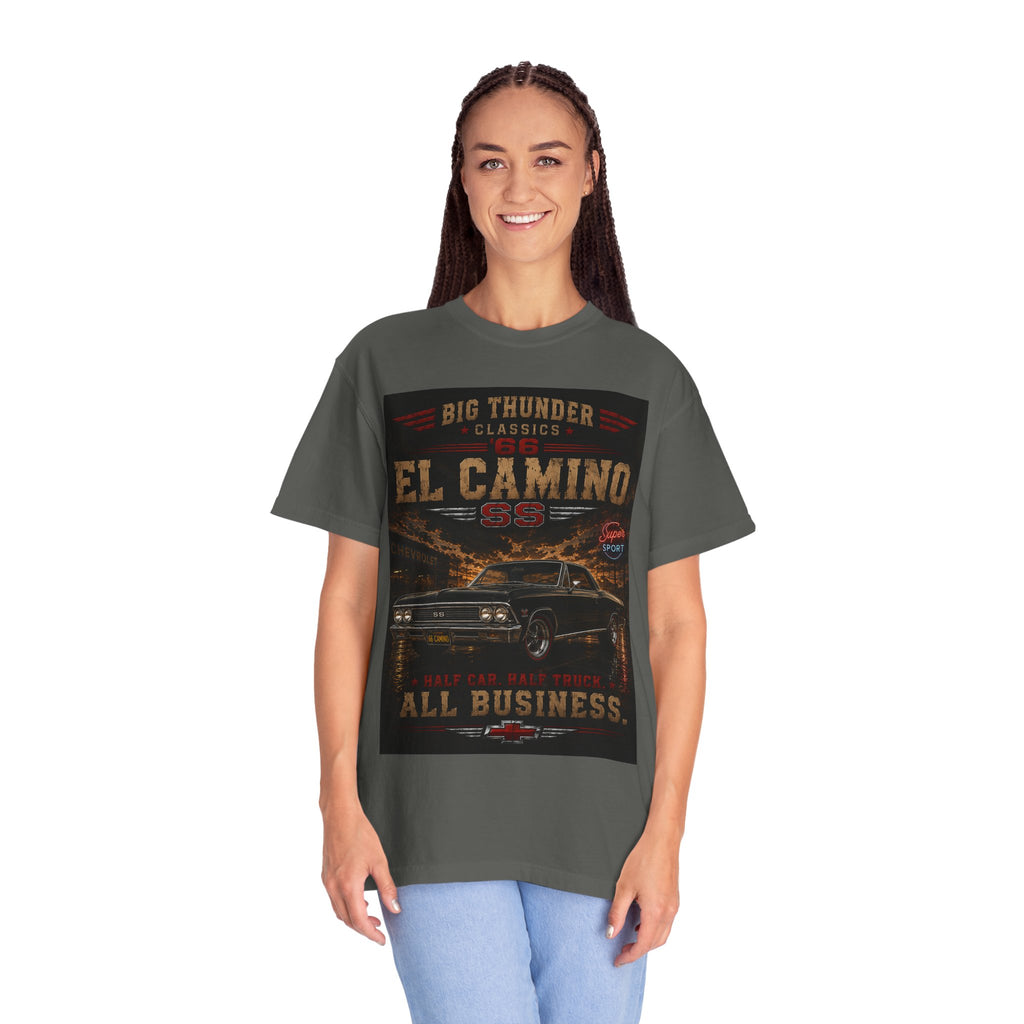 El Camino Classic Car Poster T-shirt | Vintage Muscle Car Graphic
