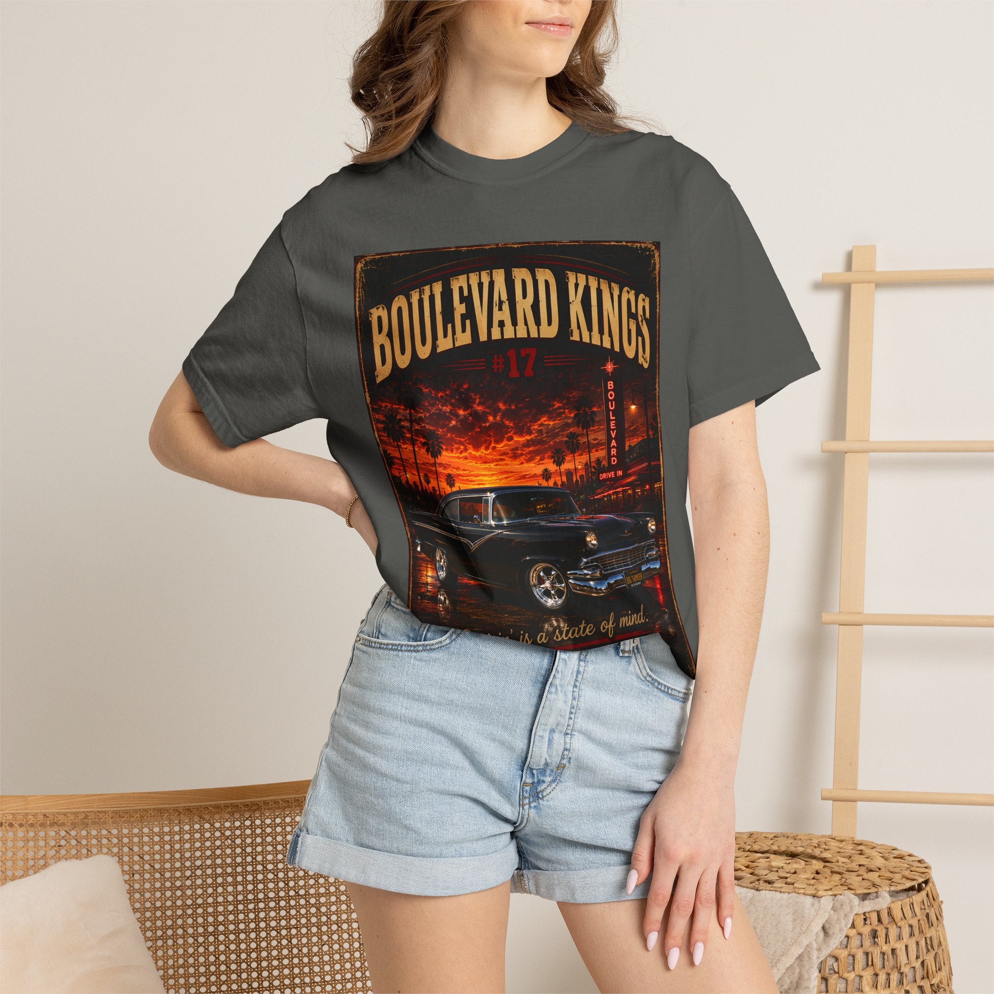 classic car shirt, muscle car shirt, lowrider shirt, car guy shirt, car dad gift, retro car shirt, race car shirt, boulevard kings #17