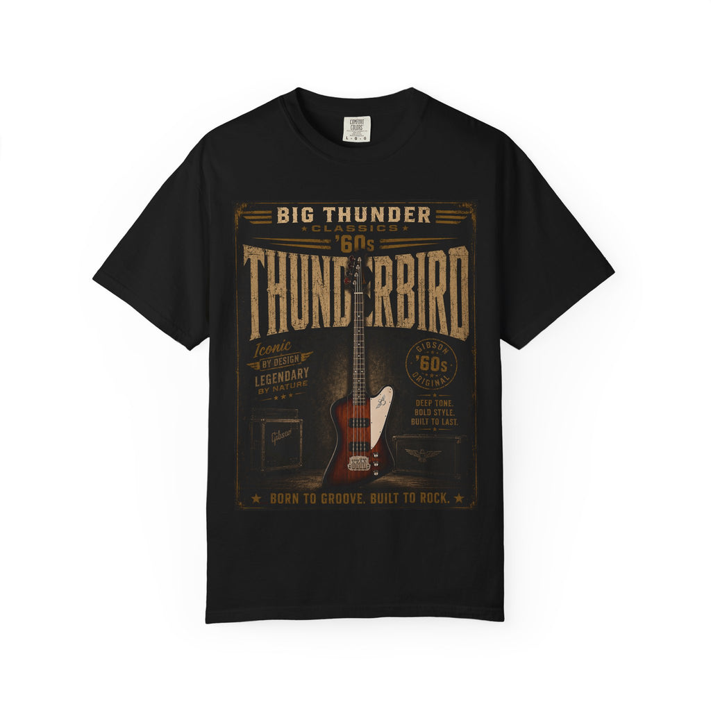 Thunderbird 60s Vintage Electric Guitar T-shirt | Retro Rock Band Tee