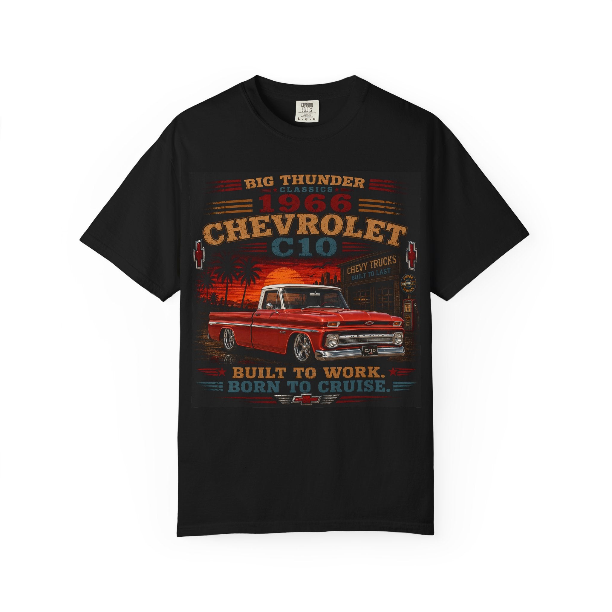 1966 Chevrolet C10 Truck T-shirt | Vintage Pickup Truck Graphic Tee