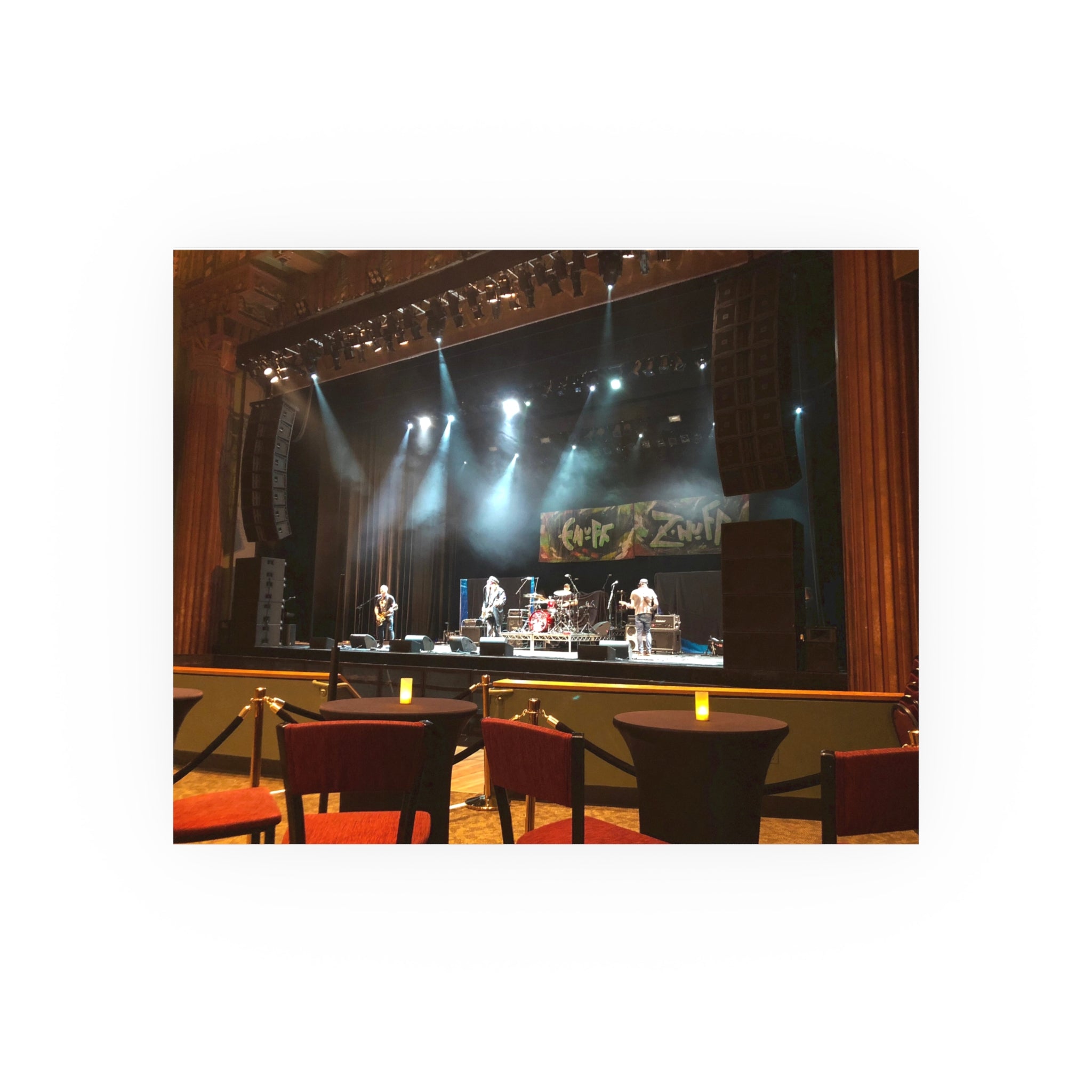 Enuf Z'Nuf at the Wiltern Theatre sound check - Signed Fine Art Print