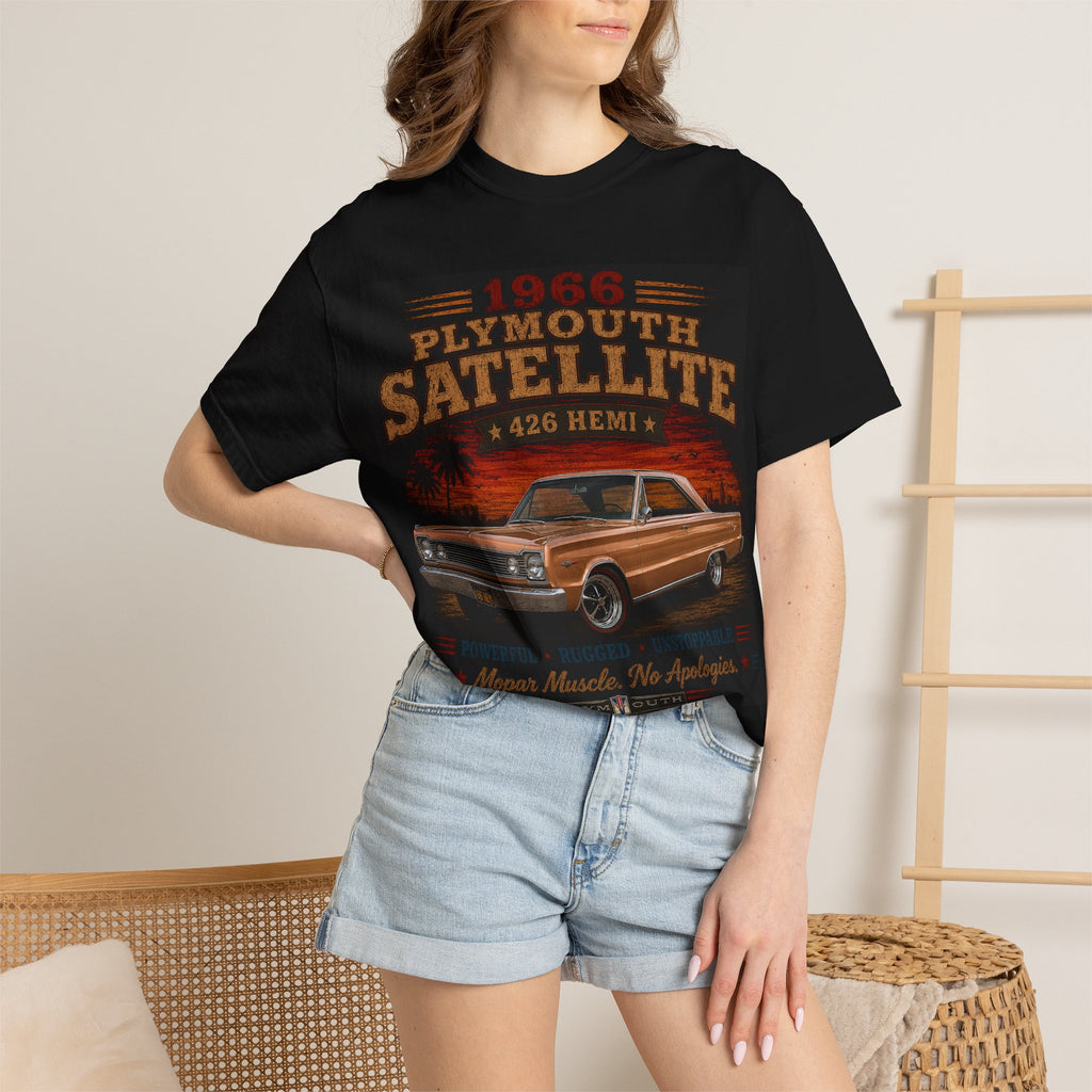 1966 Plymouth Satellite 426 Hemi T-shirt | Classic Muscle Car Tee