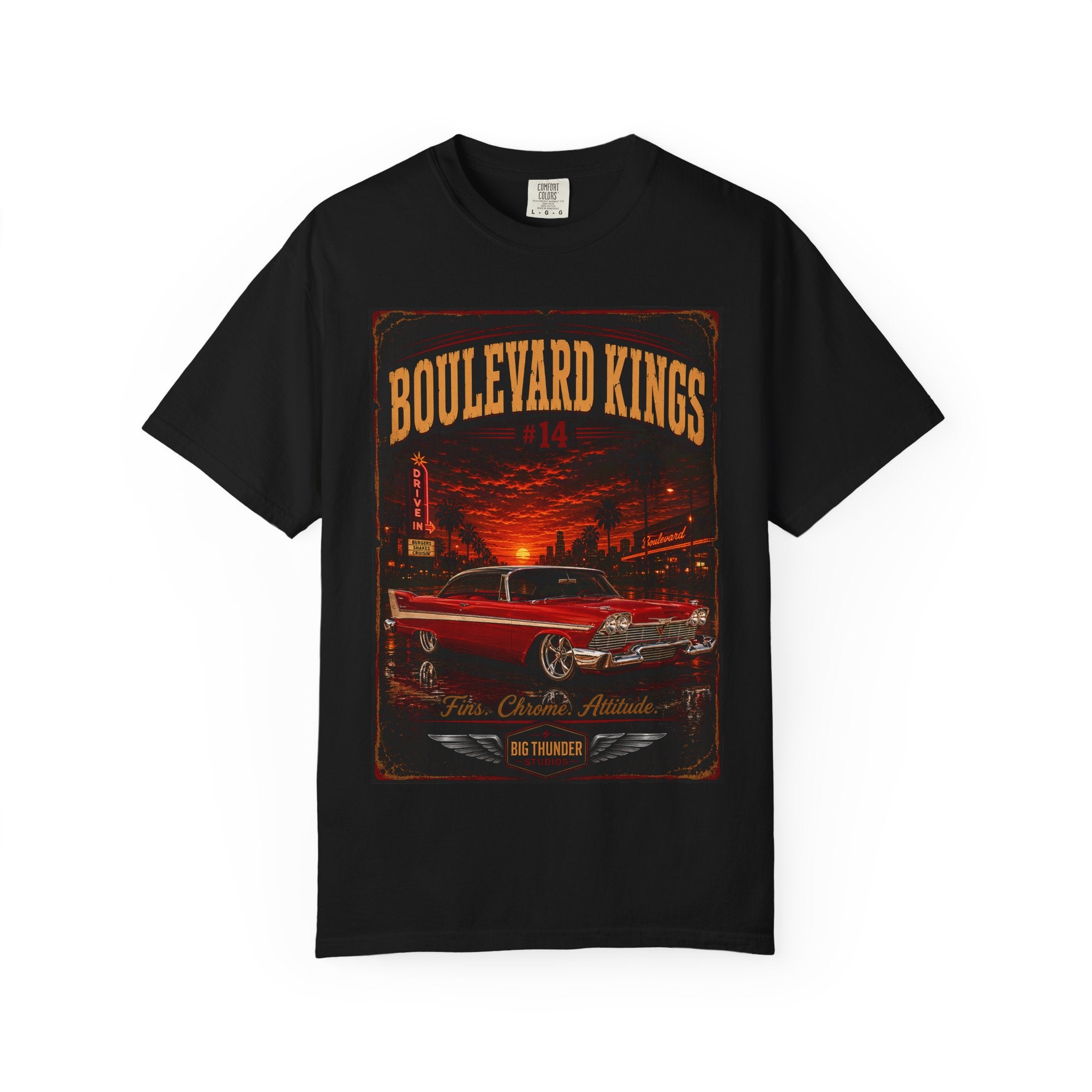 classic car shirt, muscle car shirt, lowrider shirt, car guy shirt, car dad gift, retro car shirt, race car shirt, boulevard kings #14