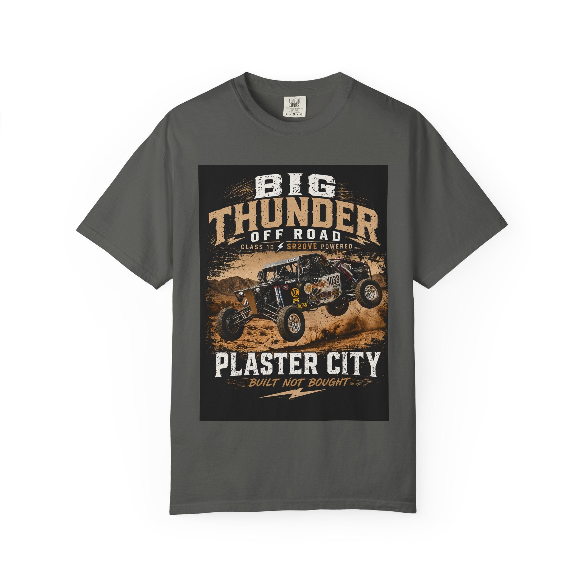 Big Thunder Off Road Plaster City T-shirt | Off-Road Buggy Truck Design