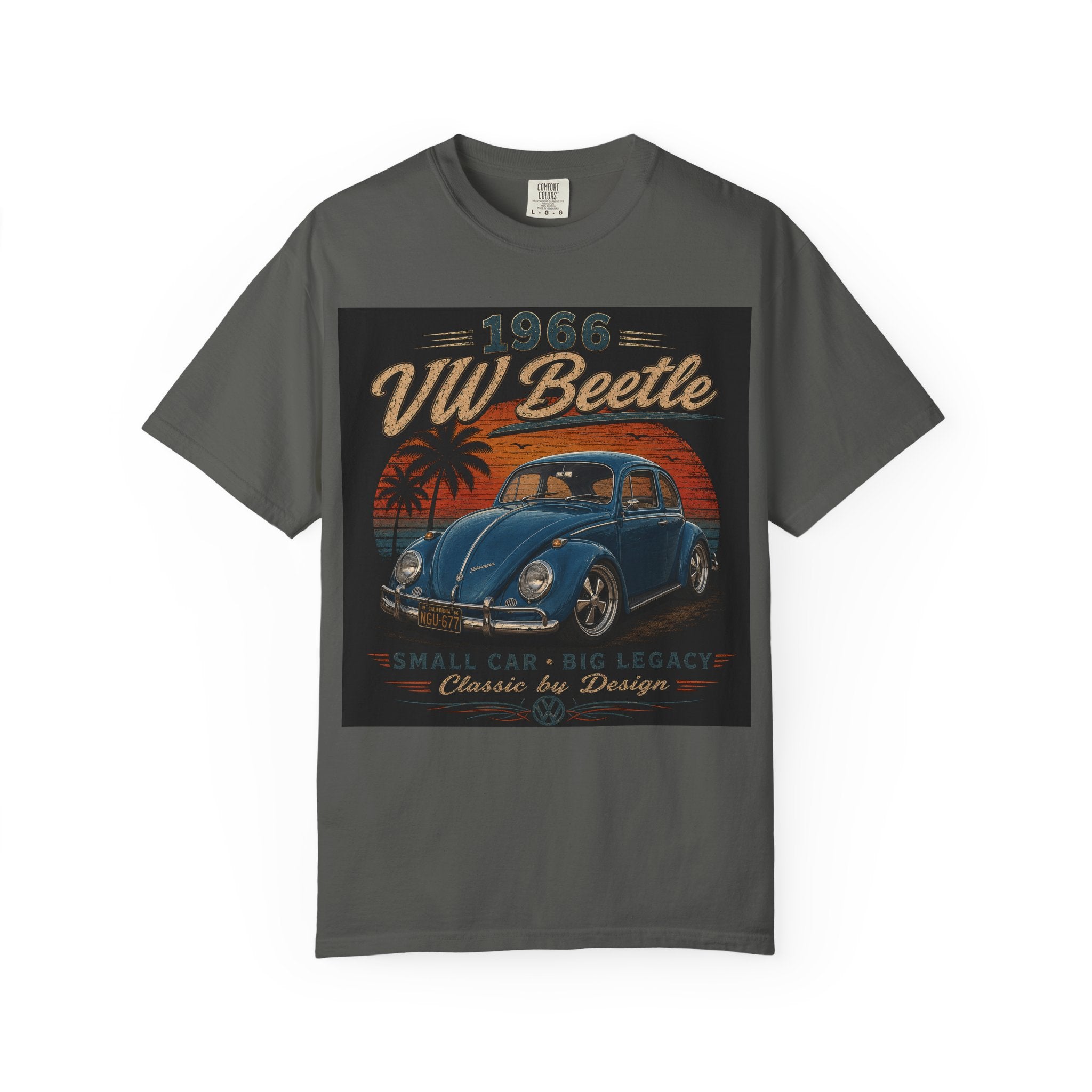 1966 VW Beetle T-Shirt | Classic Volkswagen Bug Tee | Vintage Air-Cooled Beetle Shirt | Big Thunder Classics