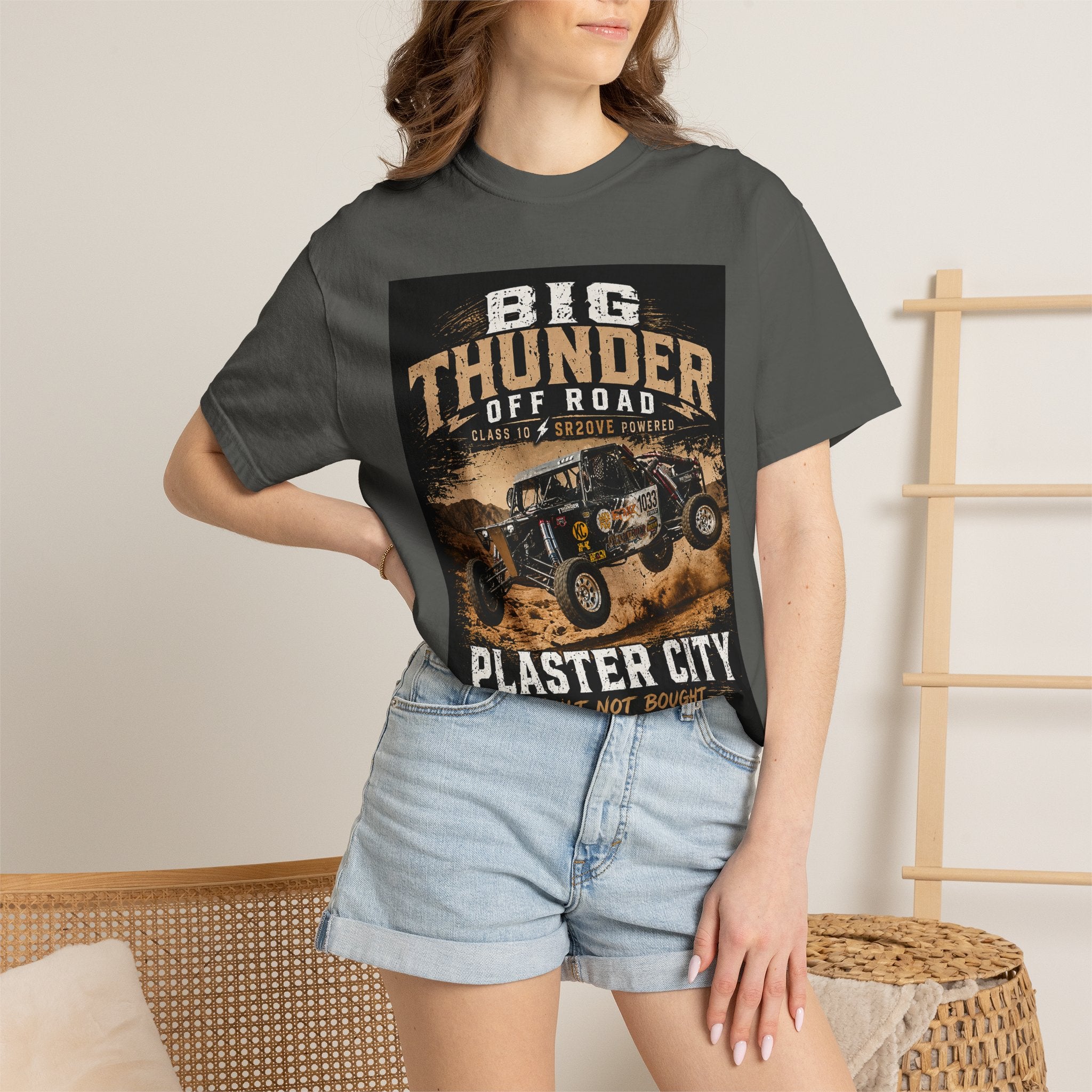 Big Thunder Off Road Plaster City T-shirt | Off-Road Buggy Truck Design