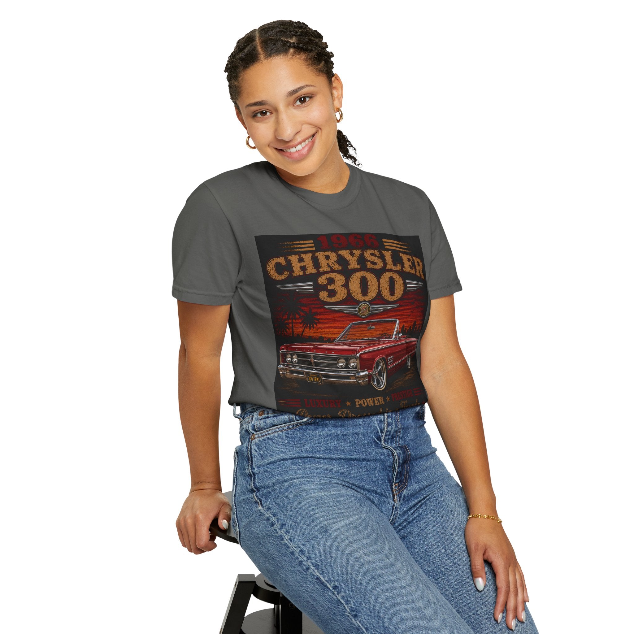 1968 Chrysler 300 Classic Car T-Shirt | Vintage Muscle Car Tee