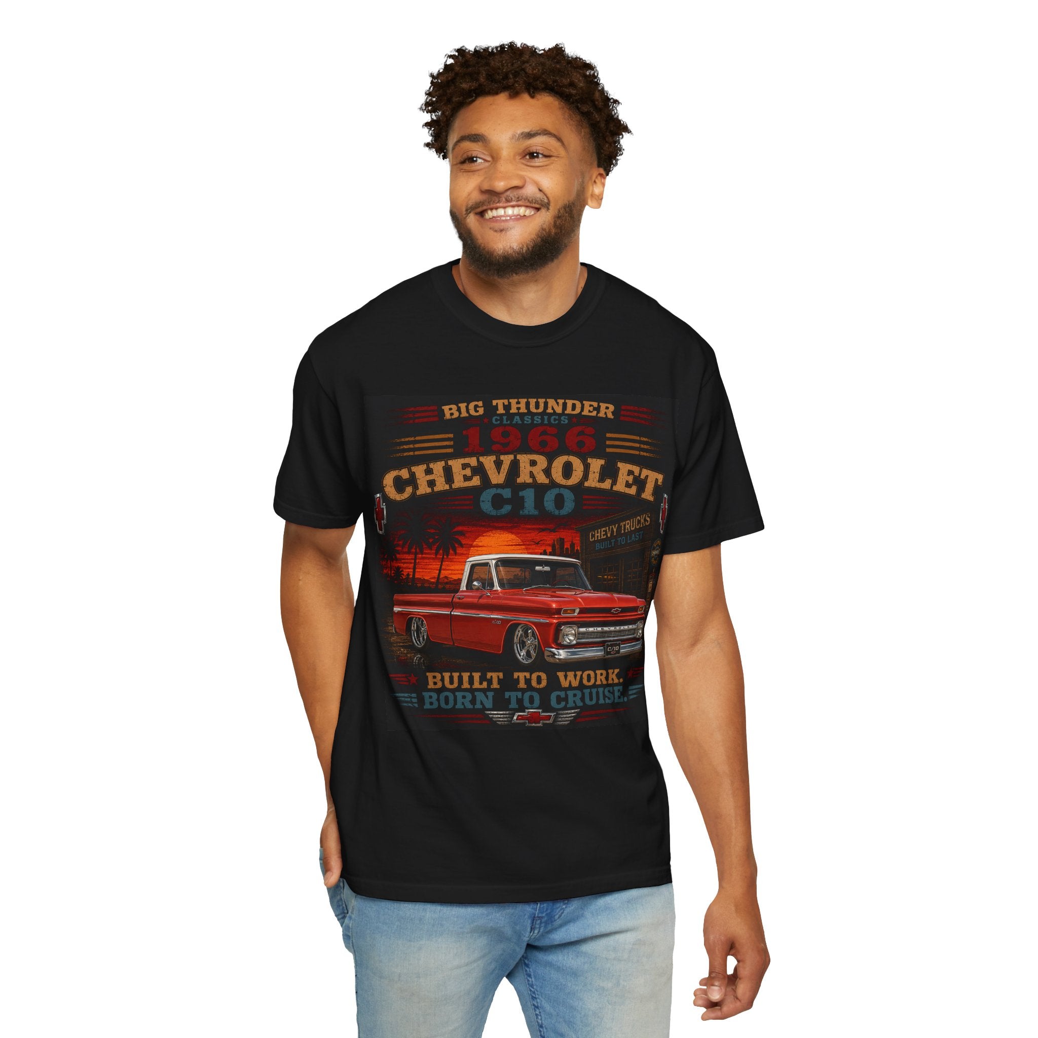 1966 Chevrolet C10 Truck T-Shirt | Vintage Pickup, Retro Garage