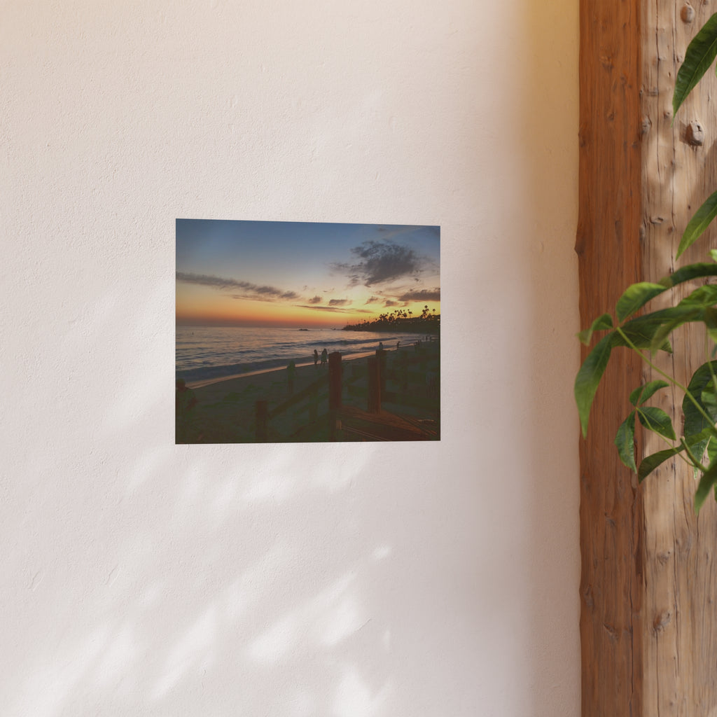 Laguna Beach Sunset - Coastal Sunset Beach Scene Poster