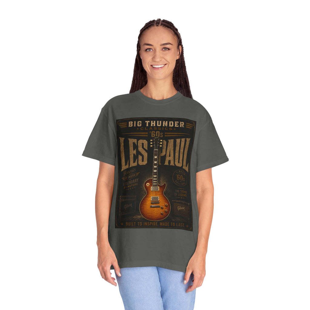 Les Paul Guitar Poster T-Shirt | Vintage Electric Guitar Graphic
